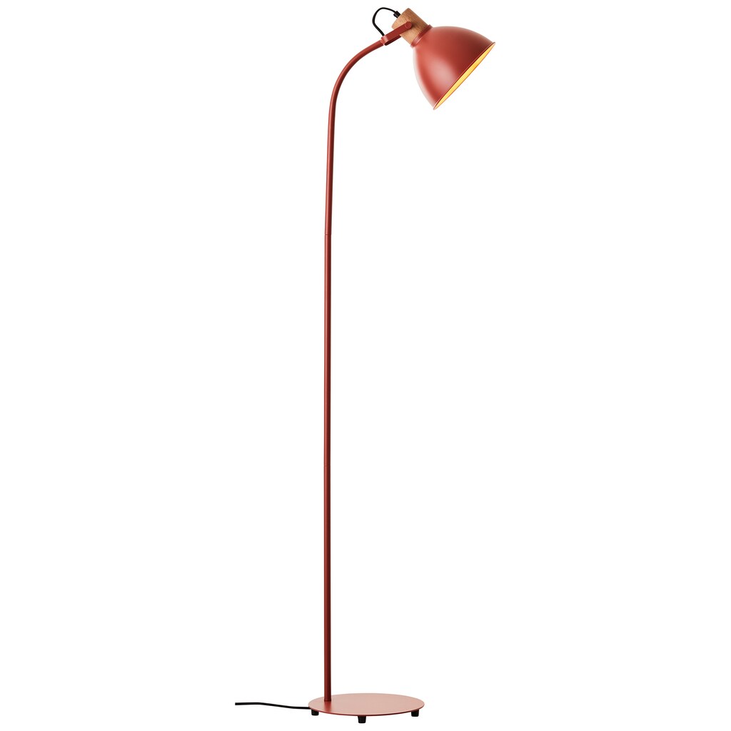 Brilliant Stehlampe »Erena«, 1 flammig-flammig, Höhe 150 cm, E27, Metall/Holz, rot