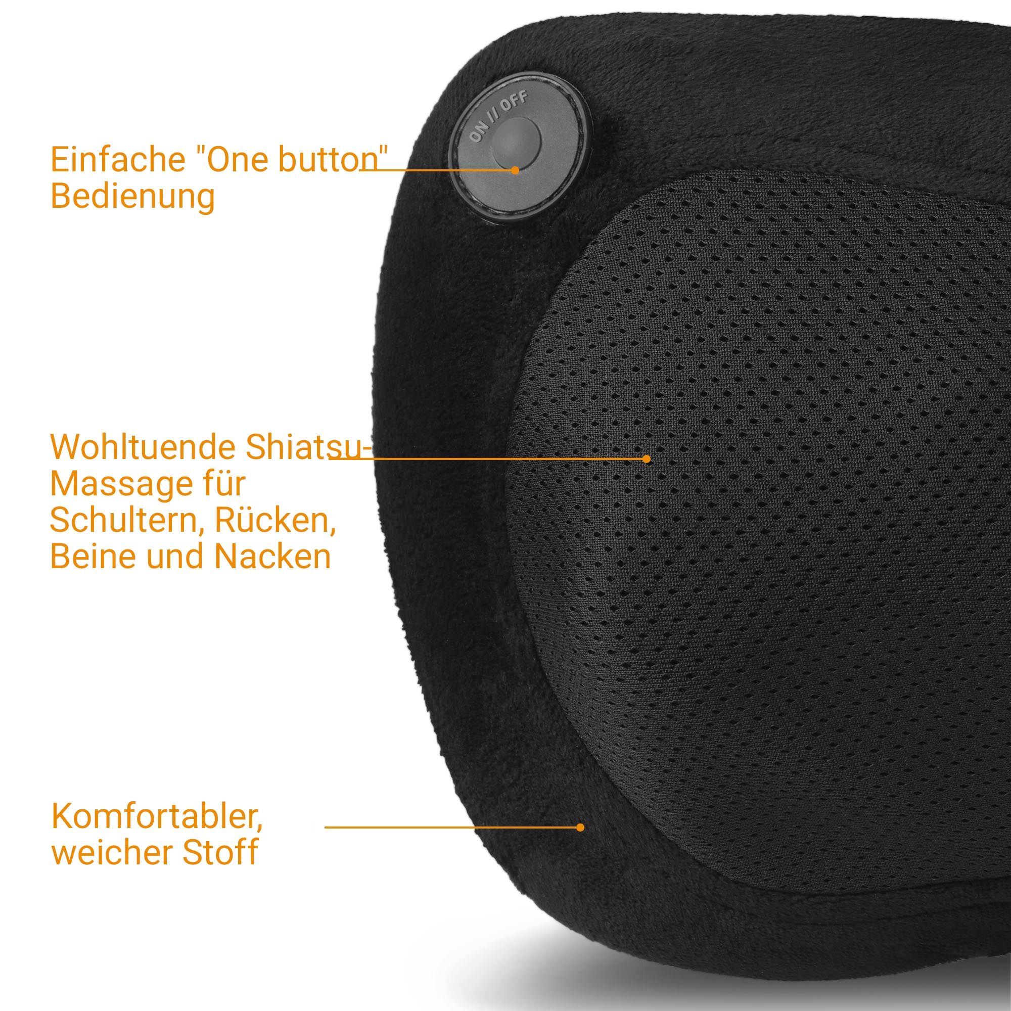 Medisana Massagekissen »MC 200« Shiatsu-Massage für Schulter, Rücken, Beine und Nacken, Wärmefunktion