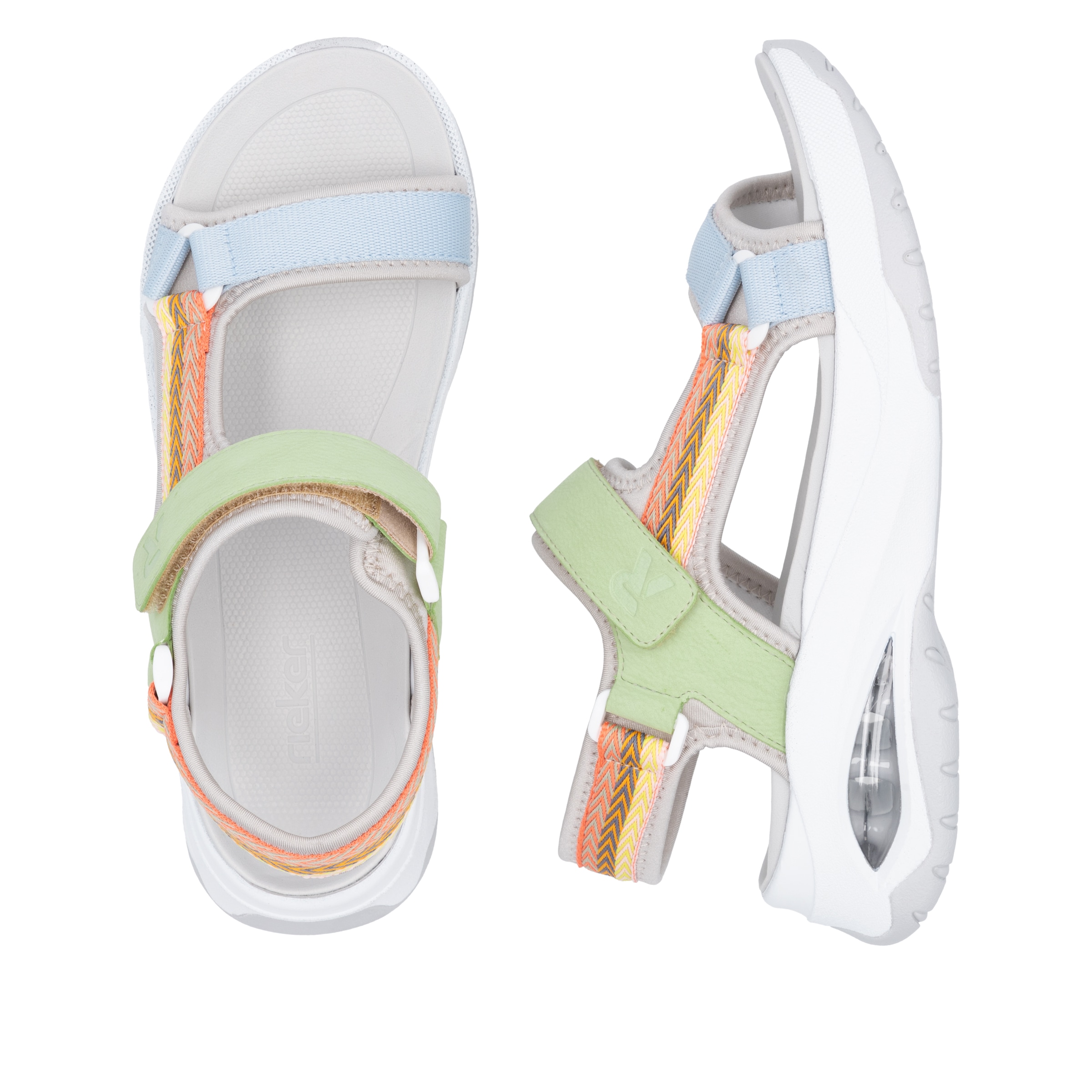 RIEKER Sport Trekkingsandale »Byron Bay vegan«, Outdoorsandale, Sommerschuh, Klettschuh mit RiekerAir Dämpfung
