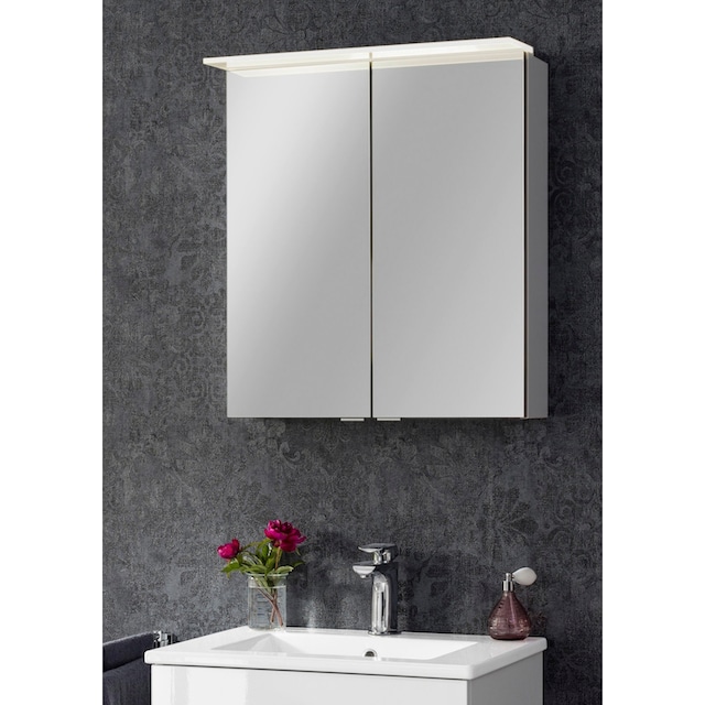 FACKELMANN Spiegelschrank »PE 60 - weiß«, Badmöbel Breite 60 cm, 2 Türen  auf Rechnung bestellen