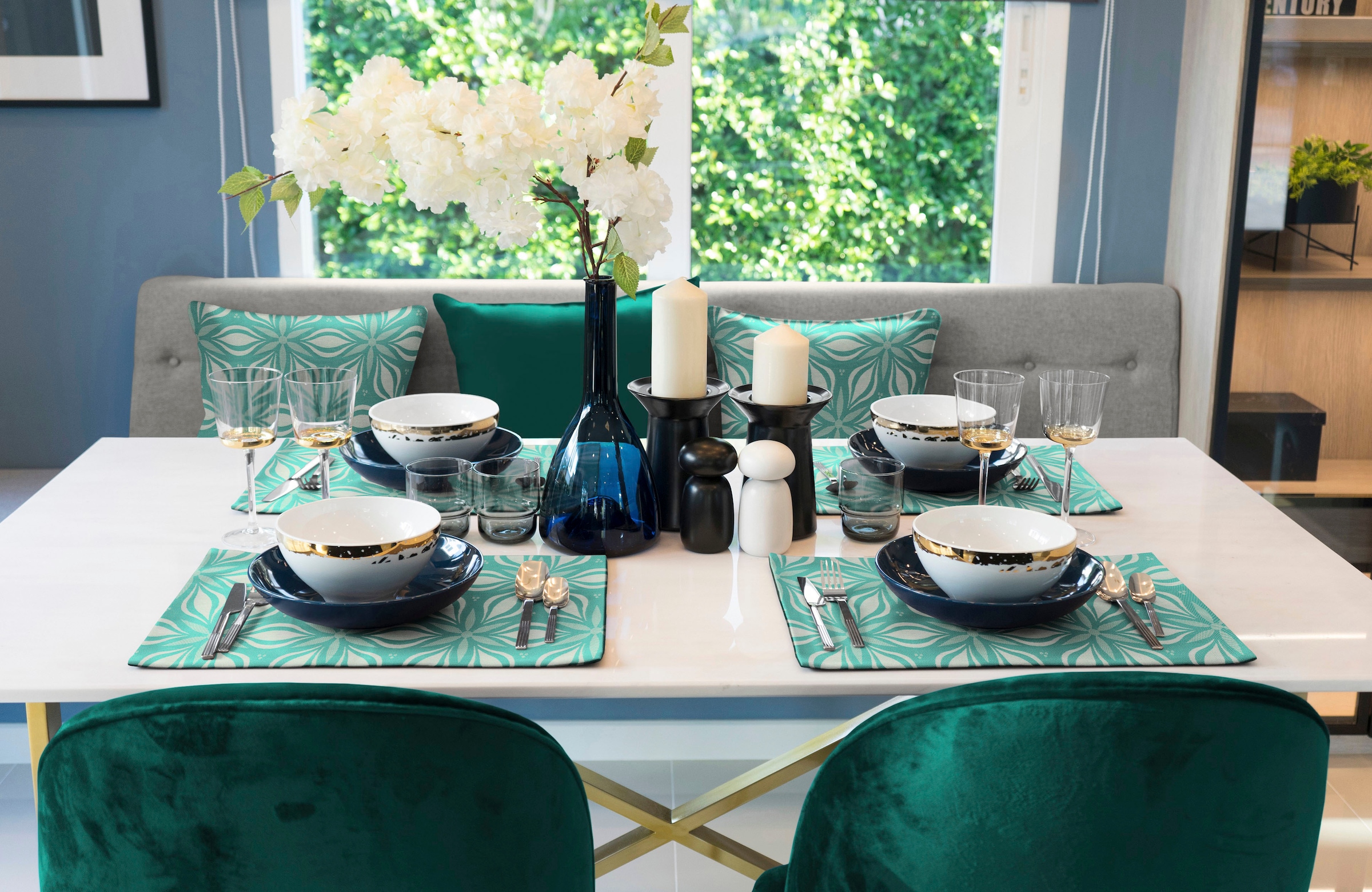 Adam Platzset »Retro Floret«, (2 St.), 2-er Set