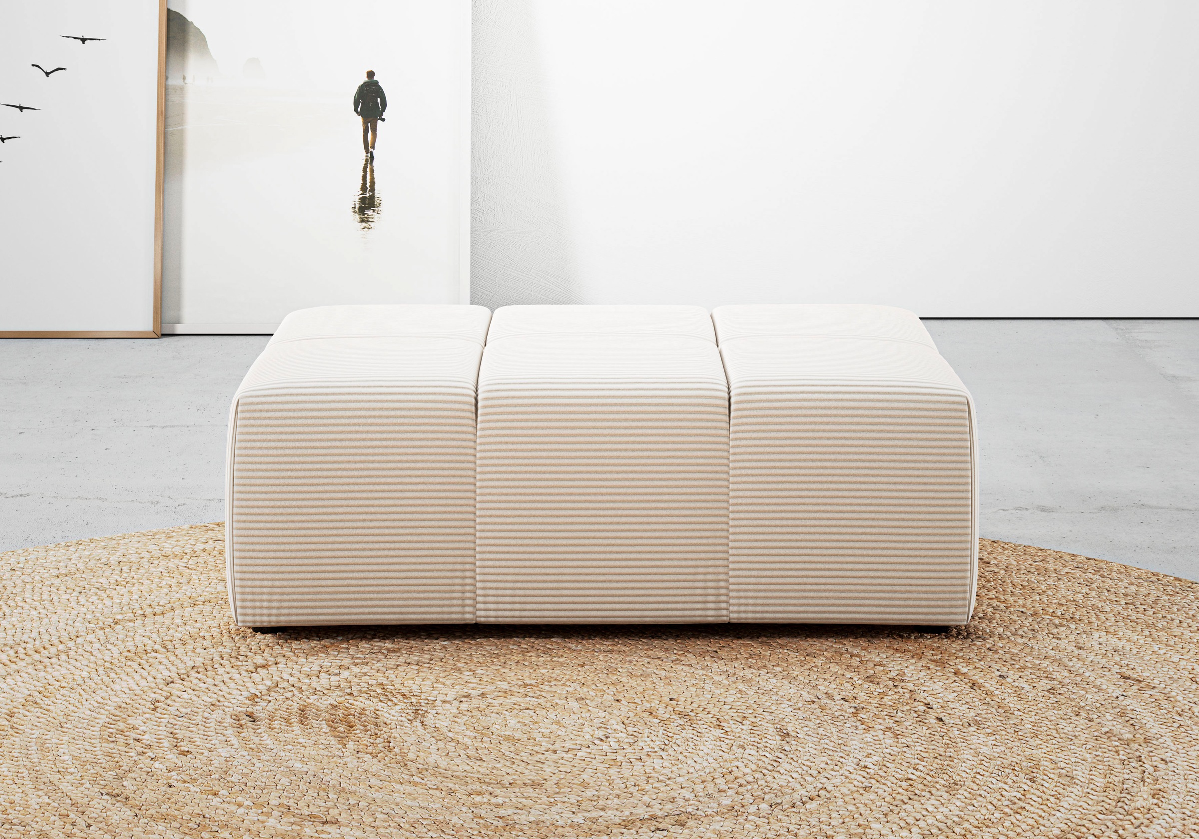 INOSIGN Polsterhocker »Ancona«, passend zur "Ancona"-Polsterserie, auch in Cord + Easy Care