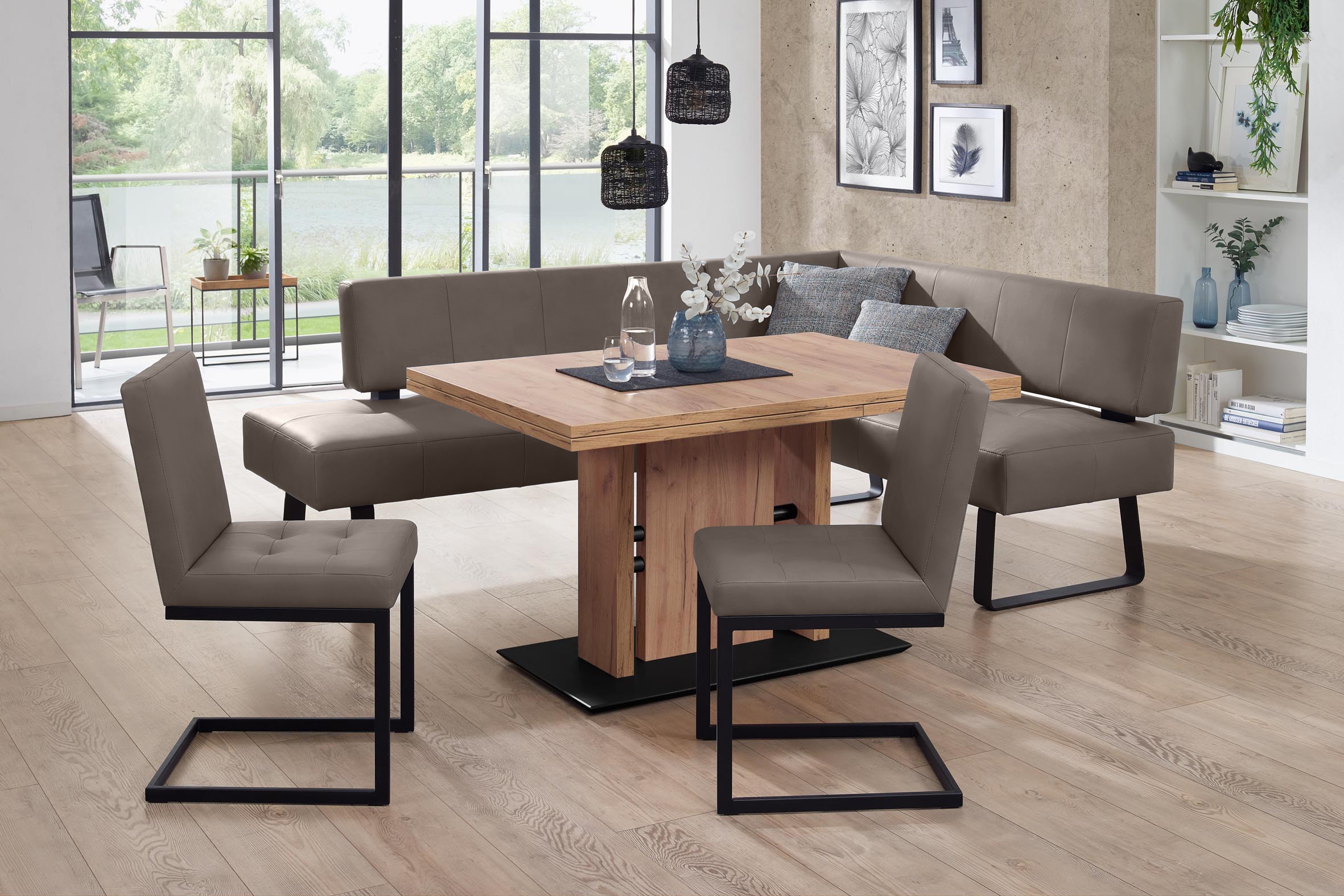 K+W Komfort & Wohnen Essgruppe »Spider II«, (4 tlg.), langer Schenkel wahwe günstig online kaufen