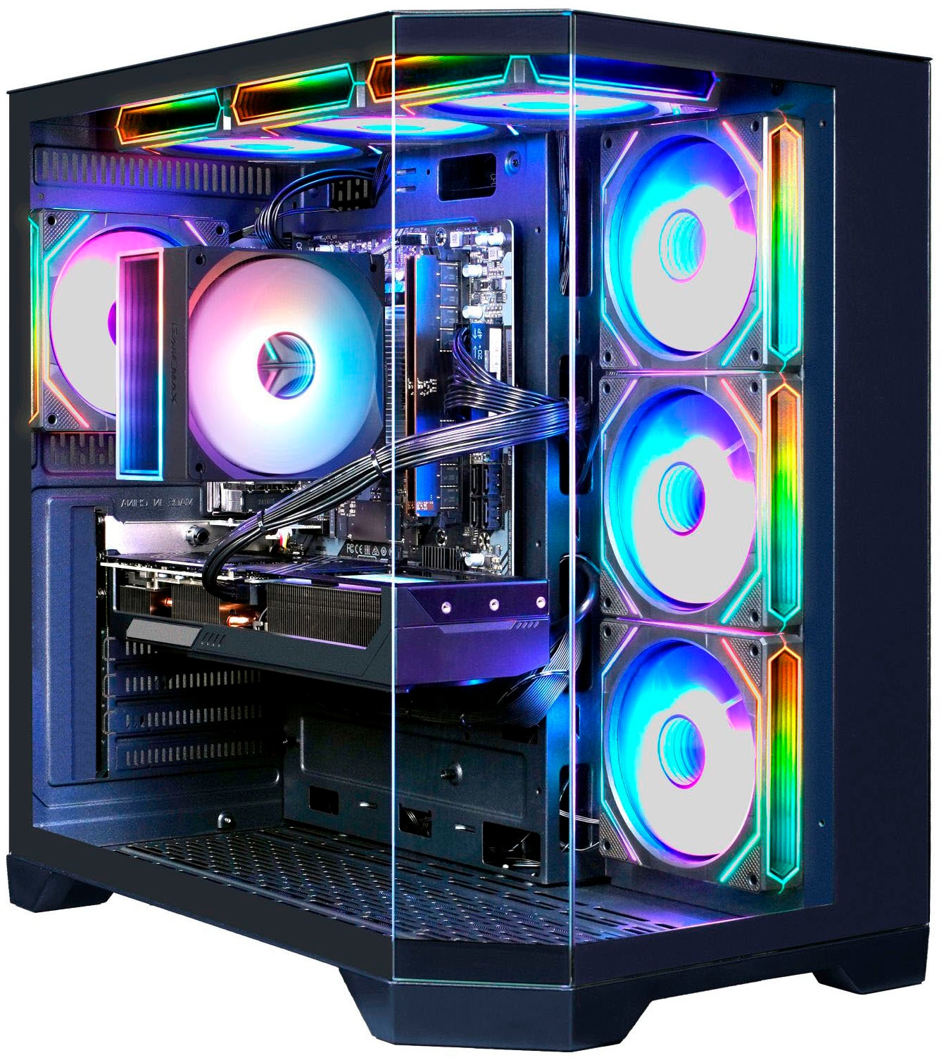GAMEMAX Gaming-PC »HYPE-A BK 8195 AMD Ryzen 7 9700X 32GB DDR5 1TB SSD RX 9070 XT« Windows 11, DDR5 RAM