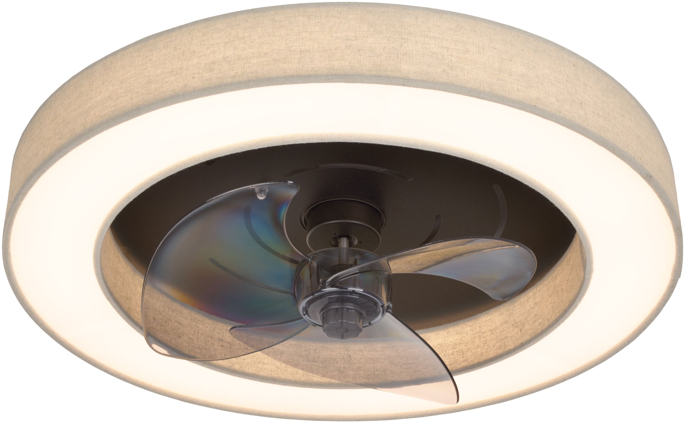 OTTO home LED Deckenleuchte »Deckenventilator Vittor« LED-Modul 1 Stk. warmweiß - kaltweiß inkl. Ventilator, dimmbar, CCT, Memory, Nachtlicht, Timer, IR-Fernbed.