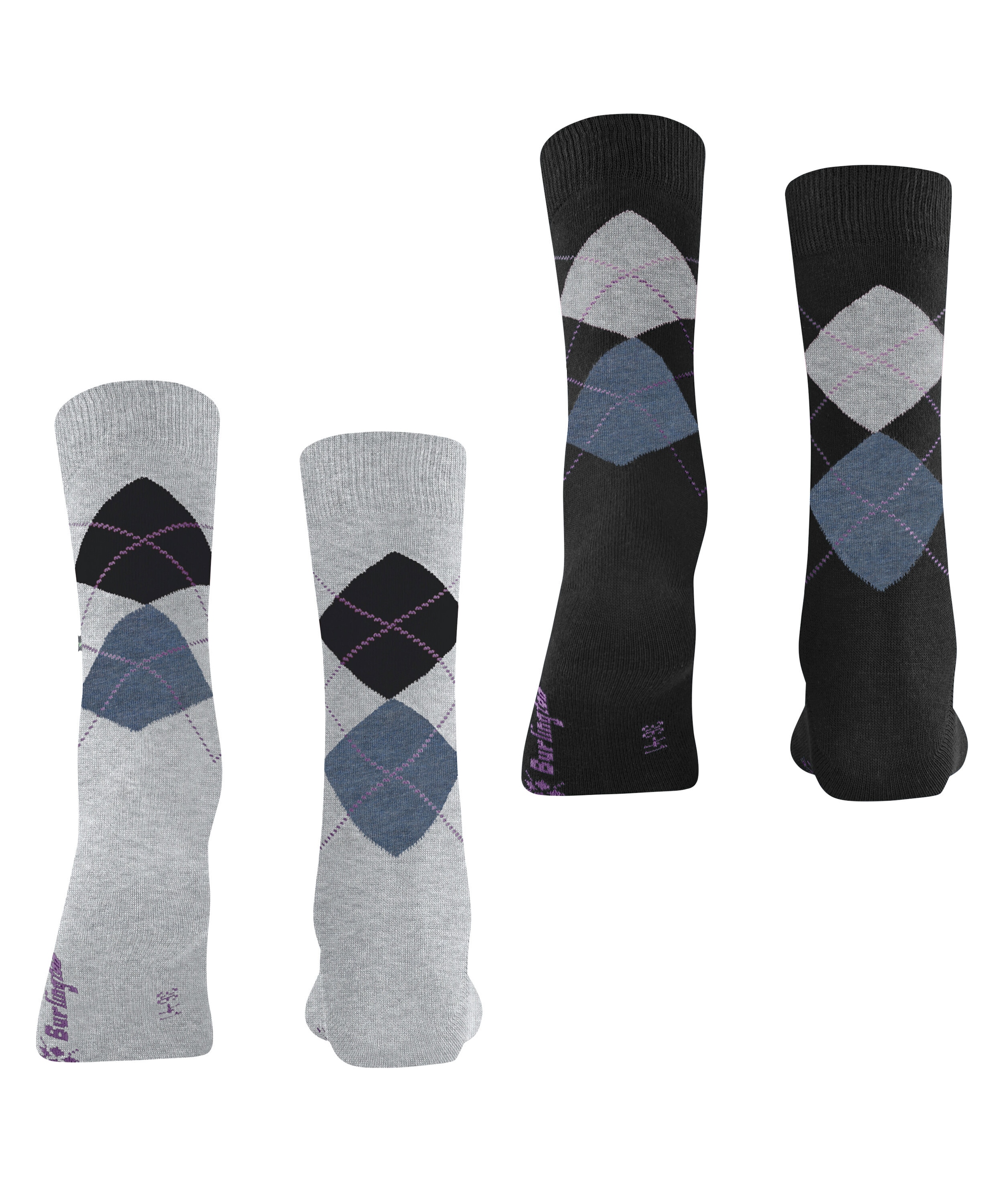 Burlington Socken »Everyday Argyle« 2 Paar,  atmungsaktiv