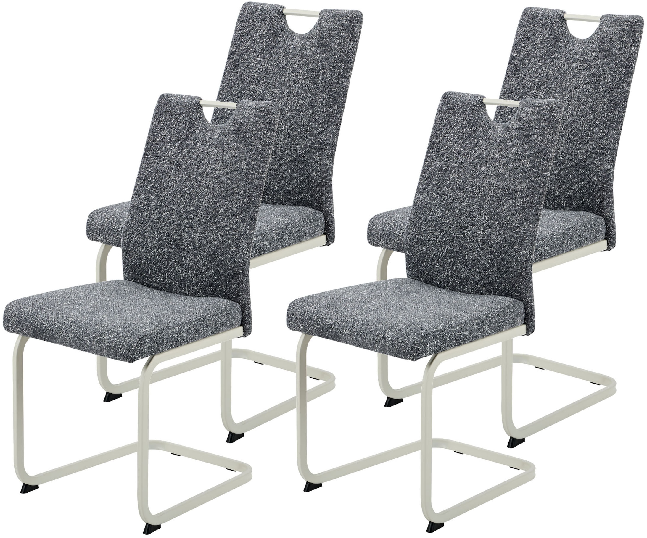 HELA Freischwinger »TIVOLI« (Set) 4 Stk.Freischwinger, Gestell Perlweiß, mi günstig online kaufen