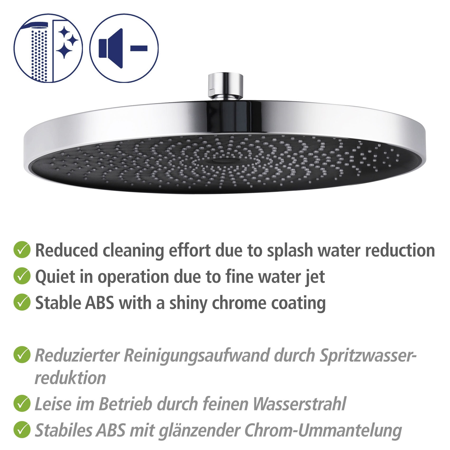 WENKO Duschsystem »Softwater« Chrom, einfacher Anschluss an bestehende Armatur o. Wandanschlussbogen