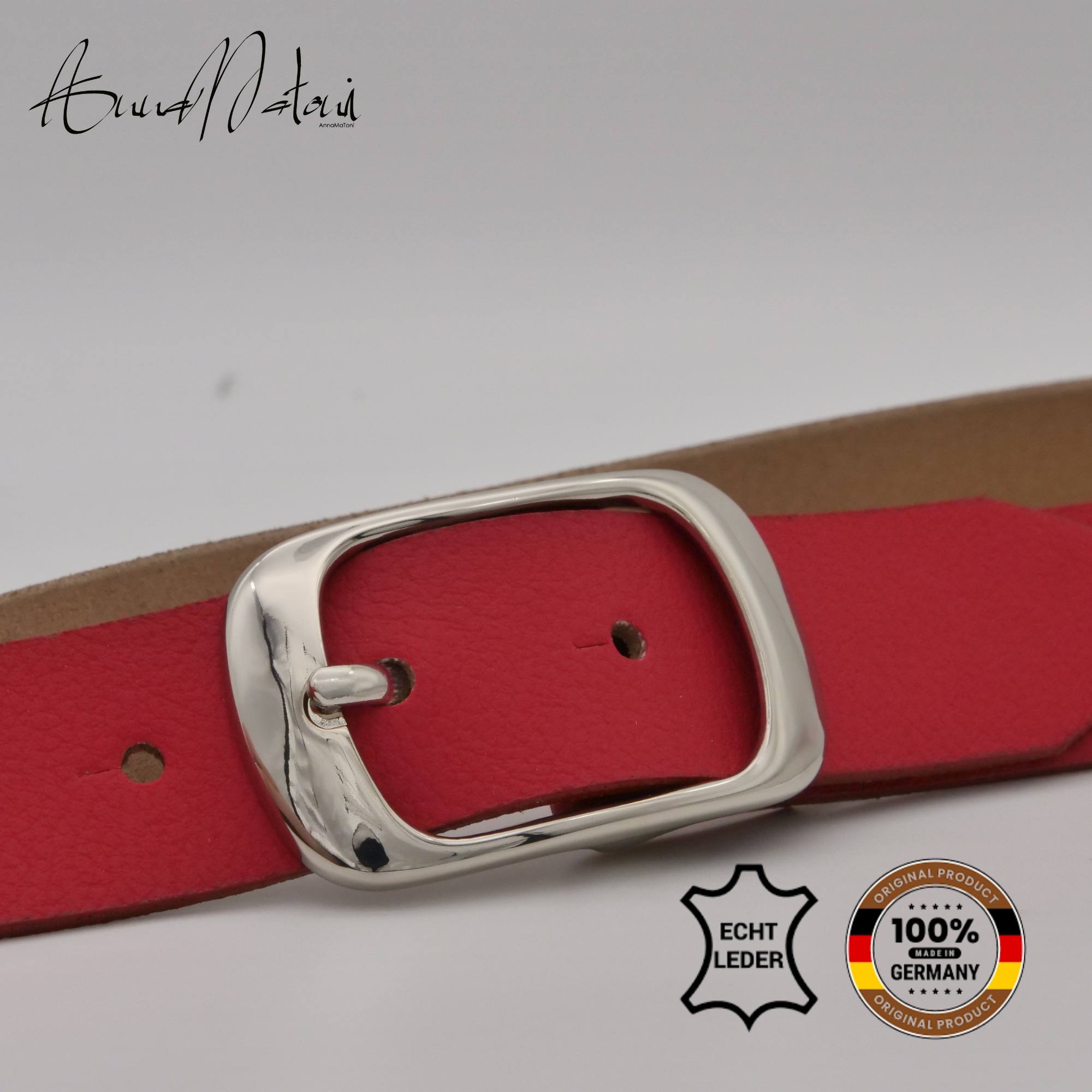 AnnaMatoni Ledergürtel »AnnaMatoni Damen Ledergürtel in hochwertigem Veganem Nappa 3cm«