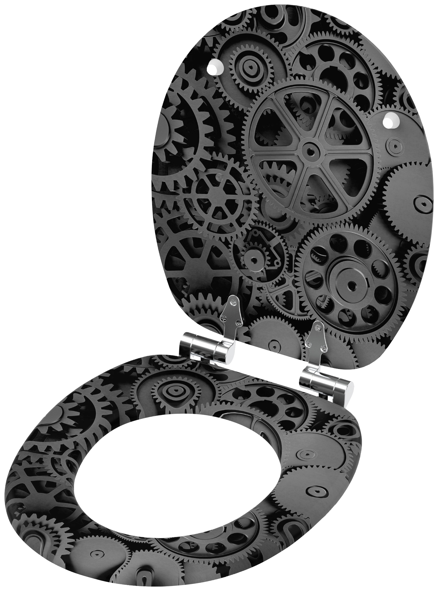 Sanilo WC-Sitz »Gears«, mit Absenkautomatik, BxL: 37,7 x 42,0 - 47,0 cm