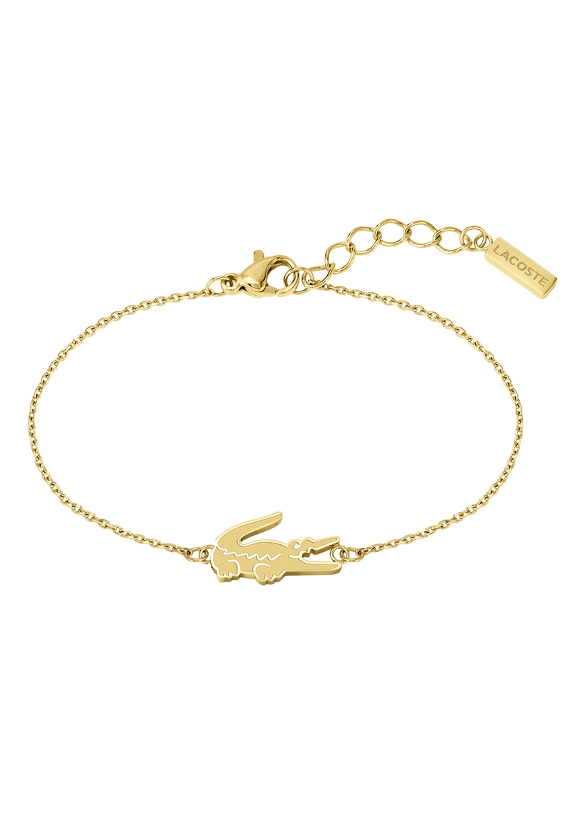 Lacoste Armband »Schmuck Edelstahl Armband Ankerkette CROCODILE«