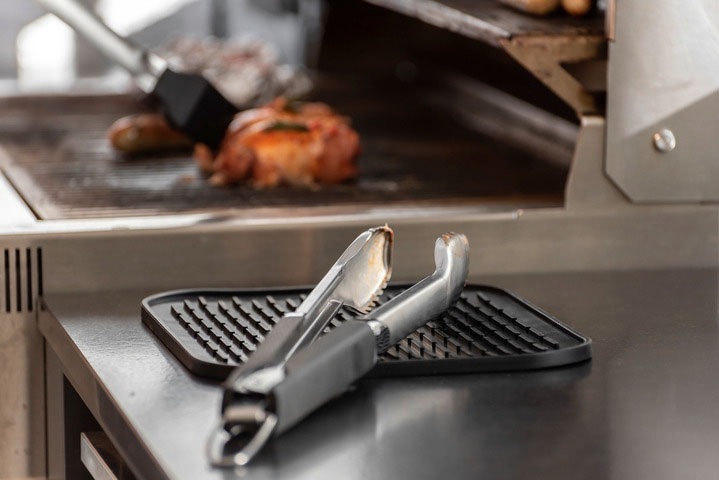 WENKO Grillzange »BBQ«, aus rostfreiem Edelstahl und TPR-Kunststoff