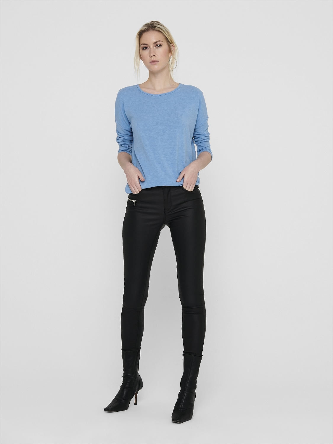 ONLY 3/4-Arm-Shirt »ONLGLAMOUR 3/4 TOP JRS NOOS«, in lässiger Oversize-Form