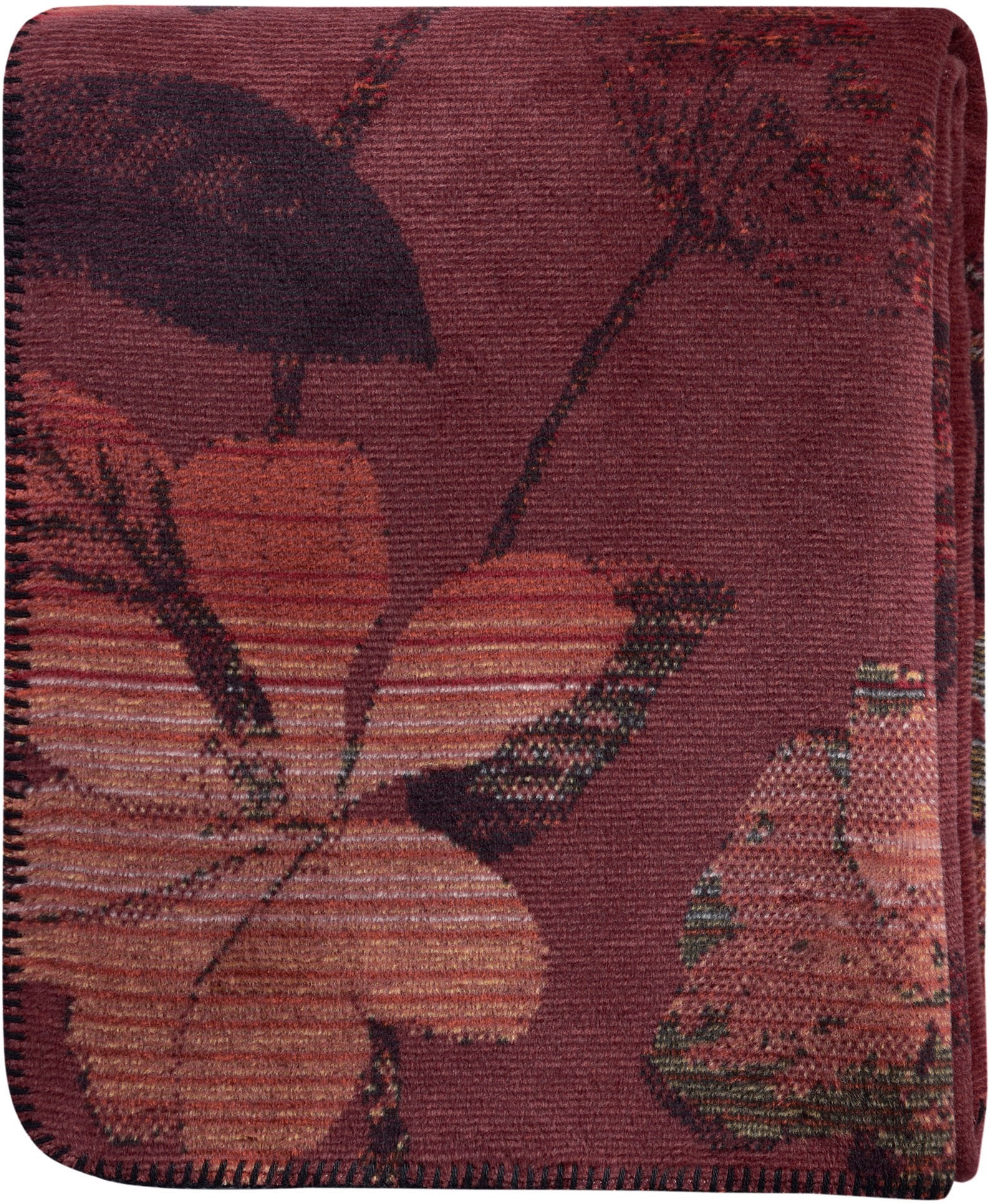 Biederlack Wohndecke »Wohndecke Velvet Bloom mit geketteltem Zierstich«, Ma günstig online kaufen