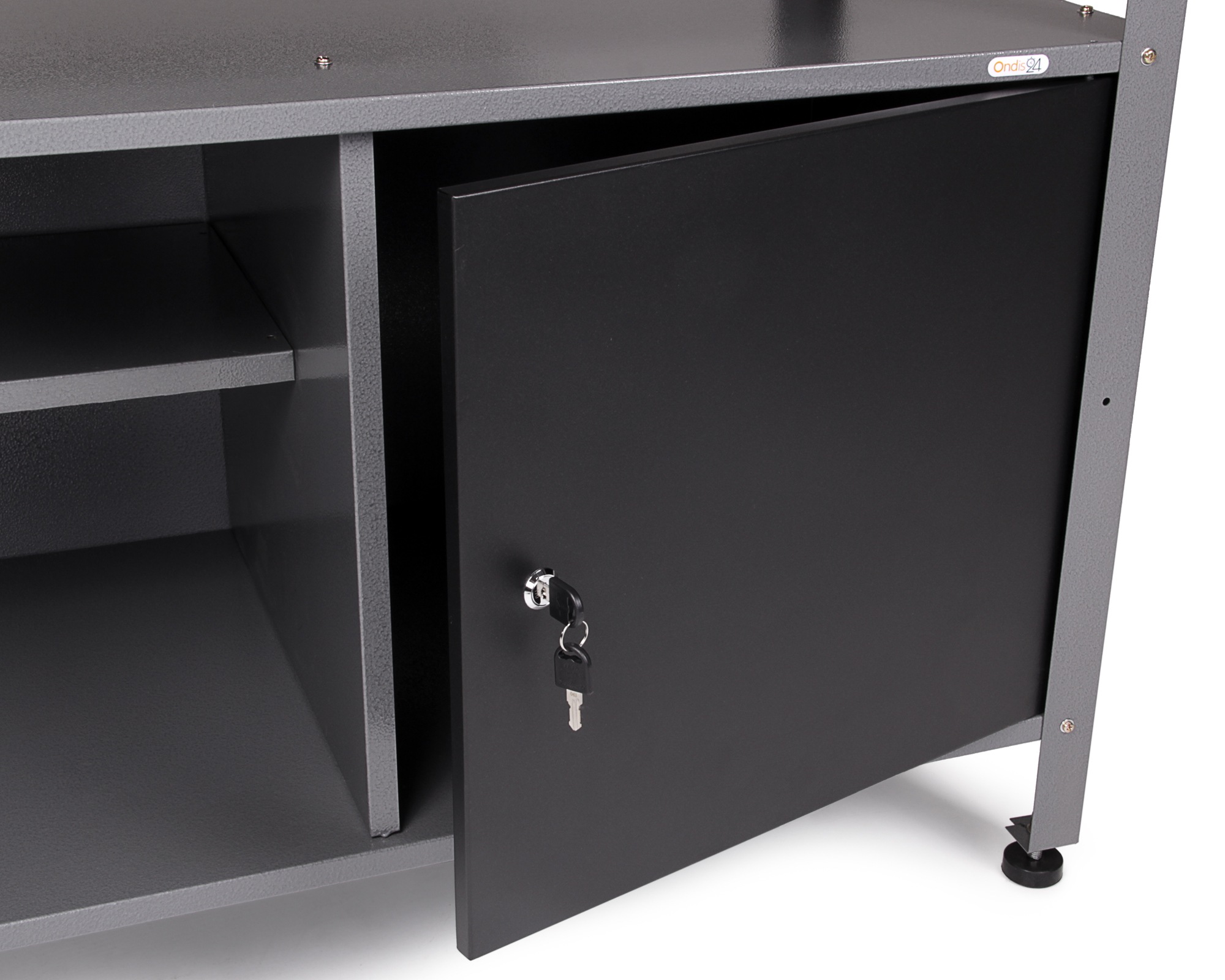 ONDIS24 Werkstatt-Set »Ecklösung »One««, (3 tlg.), Arbeitshöhe 85 cm - Buchen Arbeitsplatte 27 mm stark