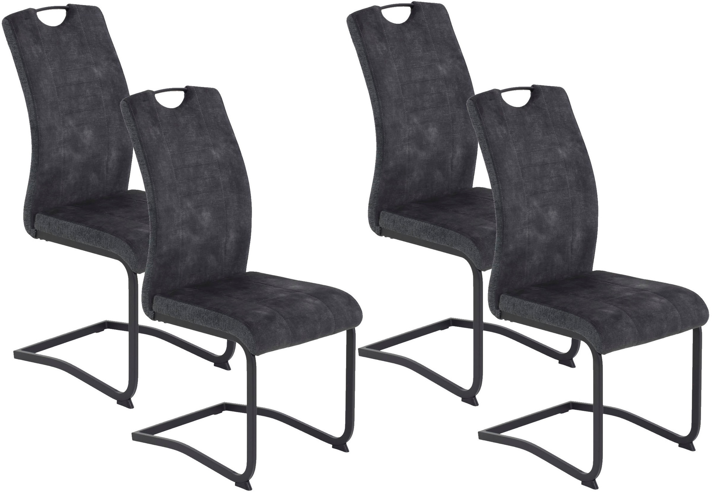 HELA Freischwinger »RIGA« (Set) 4 Stk. Microfaser   Webstoff Freischwinger, günstig online kaufen