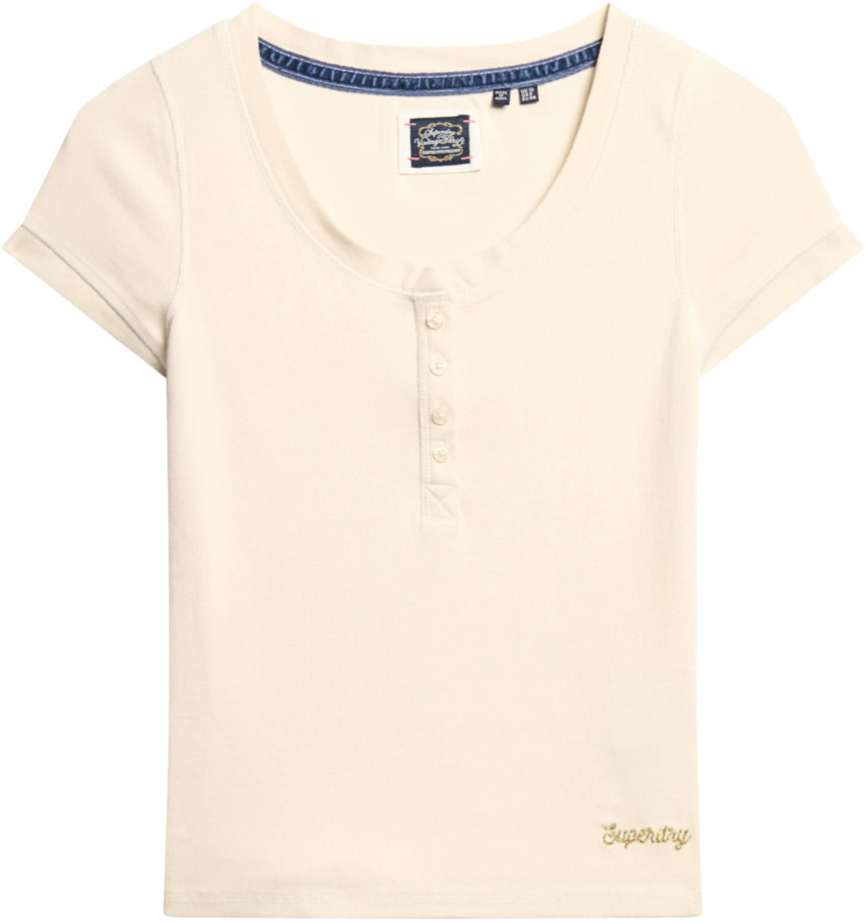 Superdry T-Shirt »ESSENTIAL BUTTON DOWN SS TOP«