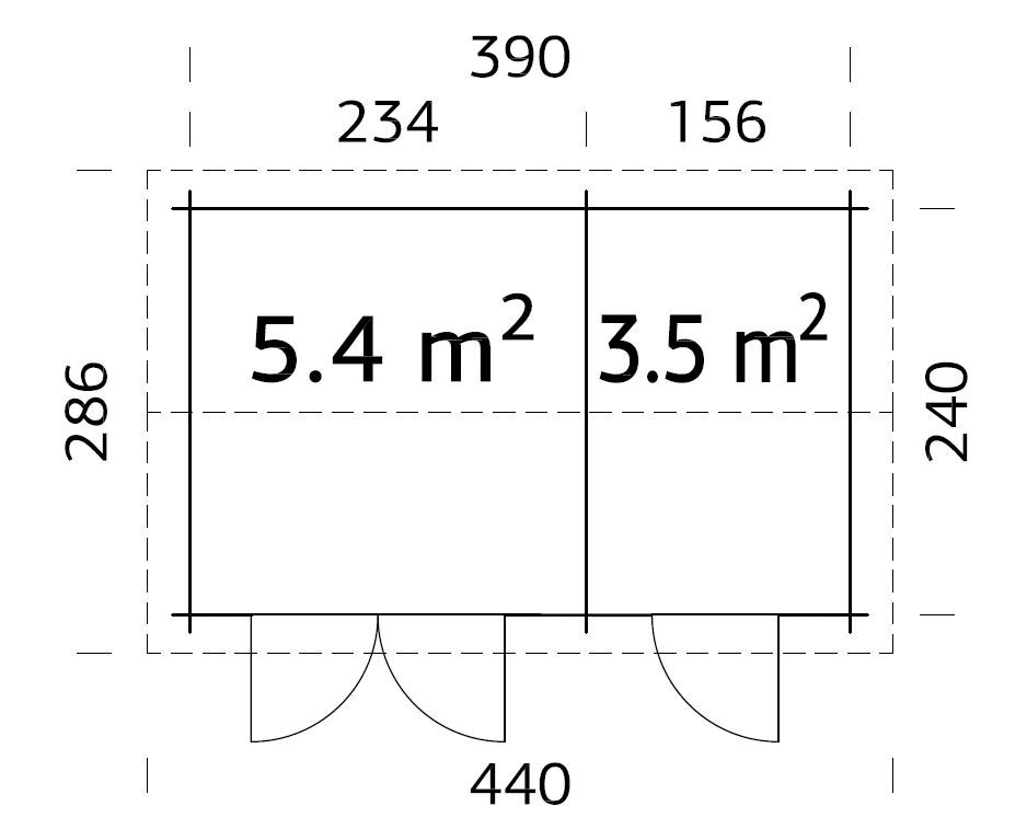 Palmako Gerätehaus »Jari«, natur
