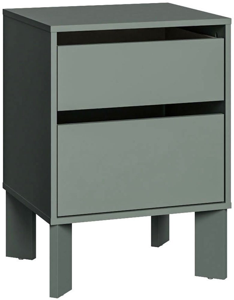 FORTE Nachtkommode »Tahoe Nachtkommode, grifflos,  2 Schubkästen« B/H/T 48,2/66,7/41,4 cm