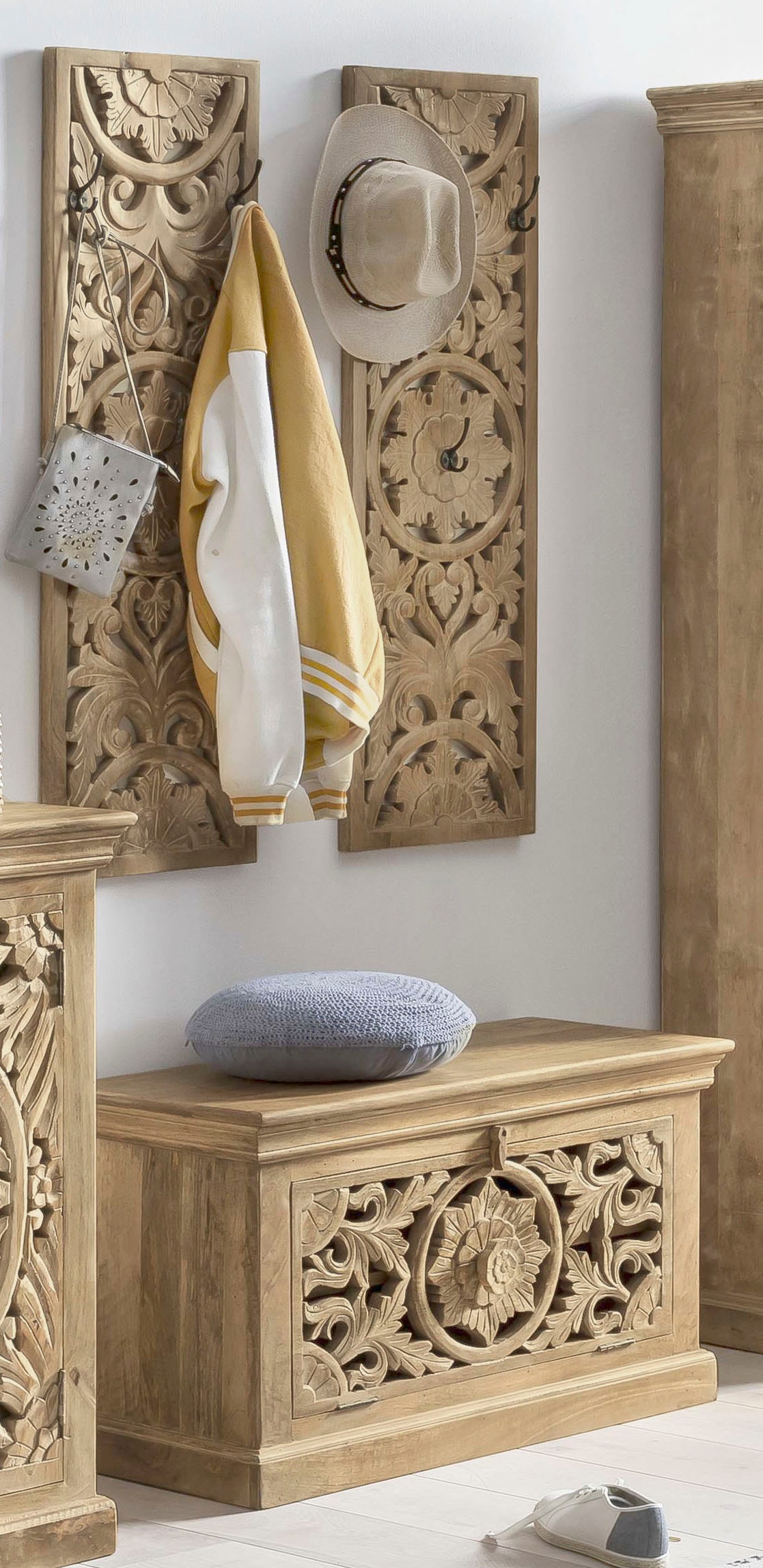 SIT Garderoben-Set »Lakadee«, (3 St.), mit orientalischen Schnitzereien
