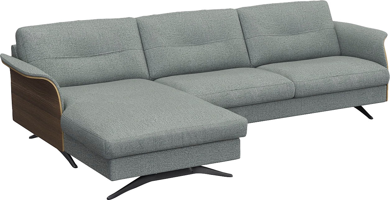 FLEXLUX Ecksofa »Glow, super bequem durch hochwertigem Sitzaufbau mit Federkern, L-Form«, Modernes skandinavisches Design