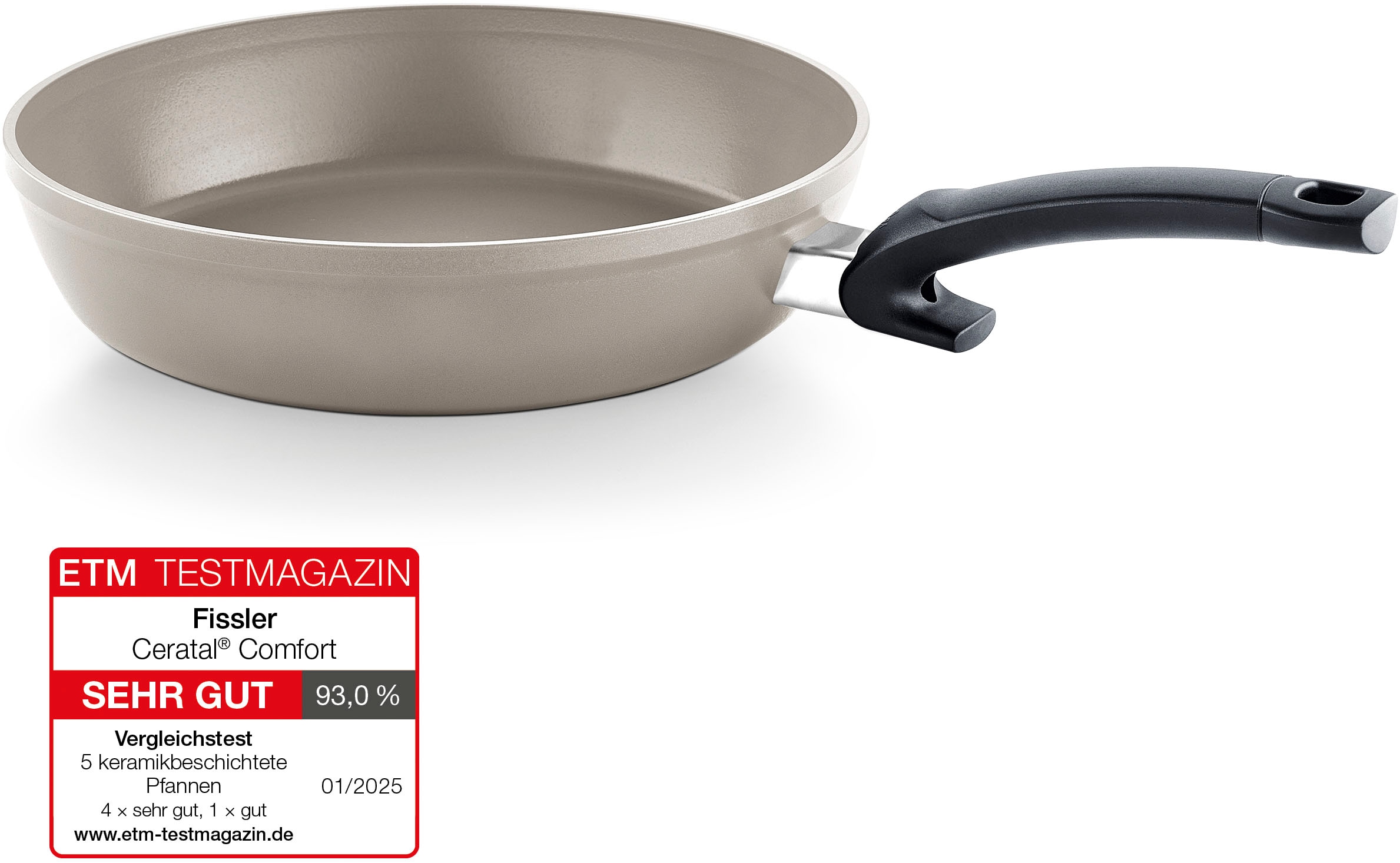 Fissler Pfannen-Set »Ceratal® Comfort«, Aluminium, (Set, 2 tlg., je 1 Bratpfanne Ø 24 u. 28 cm), hergestellt ohne PFAS/PTFE, Made in Germany