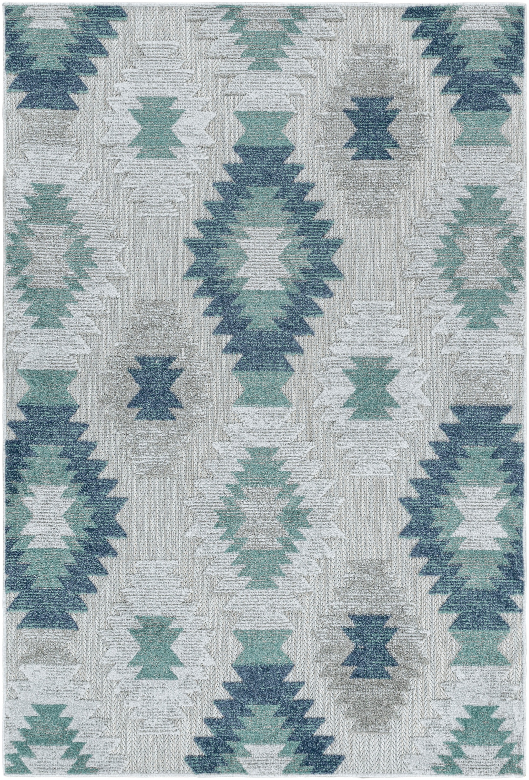 Ayyildiz Teppiche Teppich »BAHAMA 5153«, rechteckig, 8 mm Höhe, Läufer, Flachflor mit Hoch-Tief-Struktur, In-und Outdoor geeignet