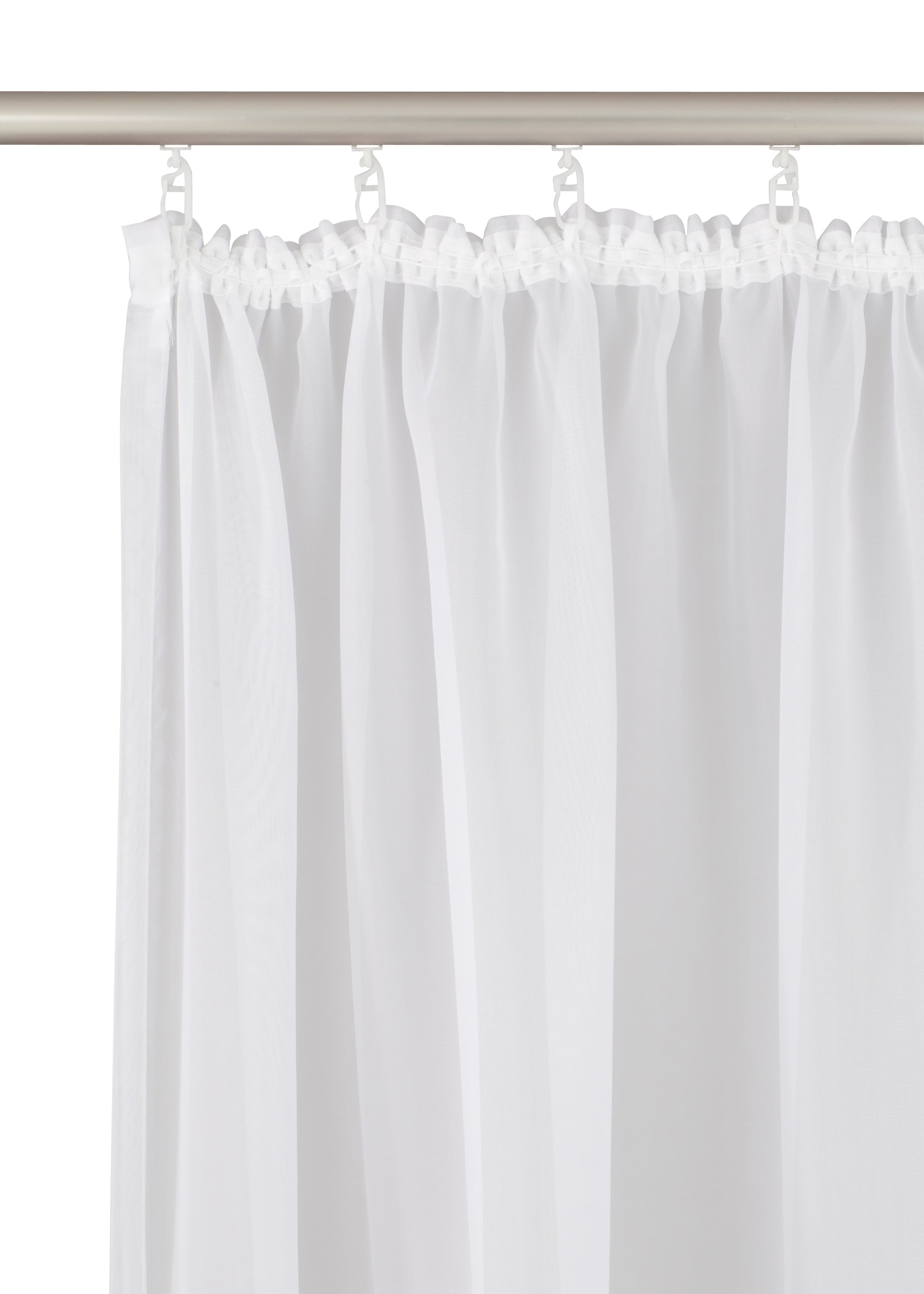 Weckbrodt Gardine »Berlin«, (1 St.), echte Stickerei, Voile, transparent, Bordüre, Kante, gebogt, Store