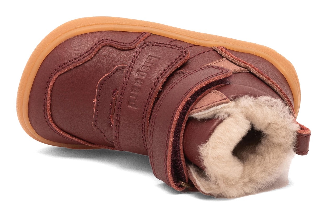 Bisgaard Barfußschuh »barefoot becky lamb«, Winterboots mit Lammfell, Größenschablone zum Download