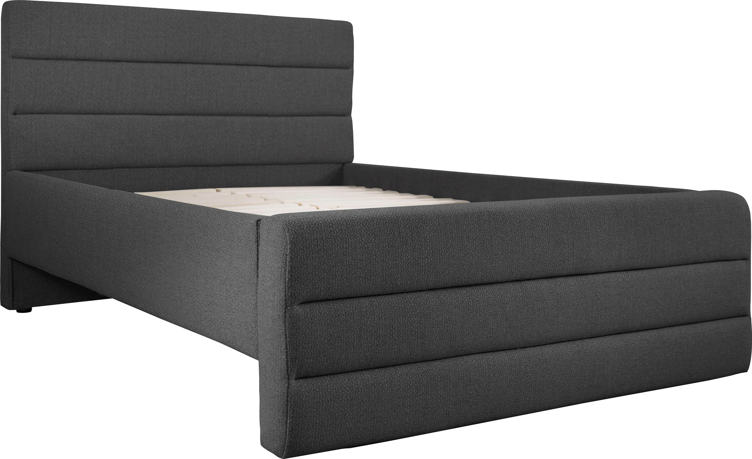 OTTO products Polsterbett »Merrit«, Quernaht im Kopf- und Fußteil, in 5 Breiten, auch in 220 cm Länge
