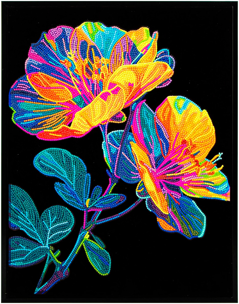 Diamond Dotz Kreativset »Diamond Painting Neon Blumen«