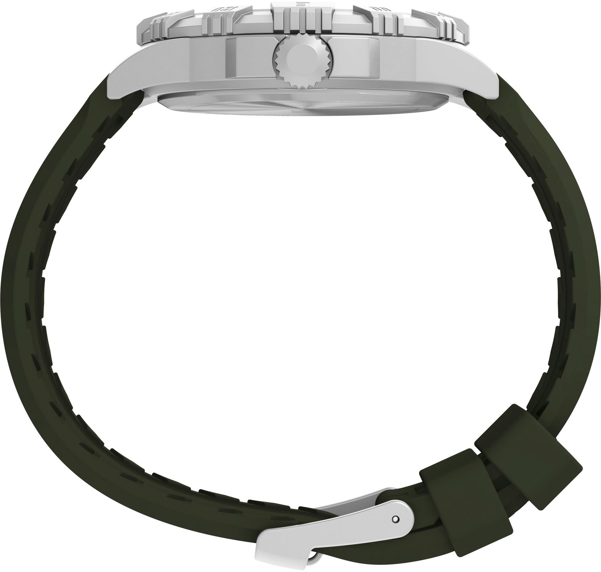 Timex Quarzuhr »RIDGE« Armbanduhr, Herrenuhr,Silikonarmband,Datum, Leuchtzeiger
