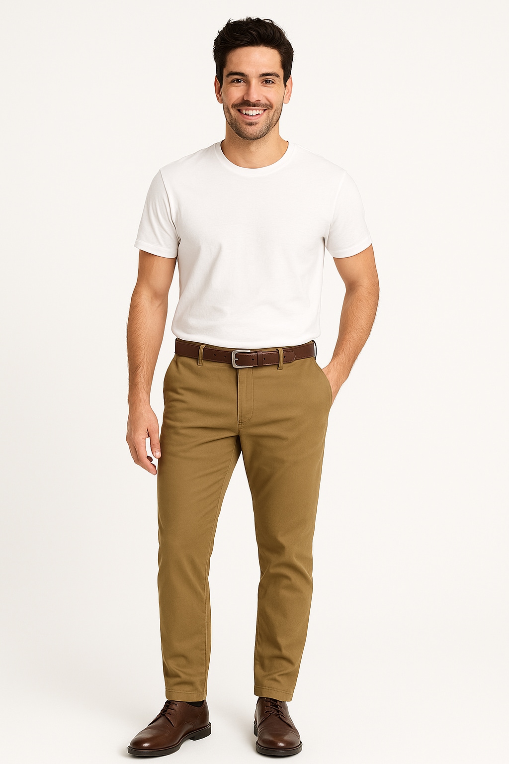 Jack & Jones PlusSize Chinohose »JPSTMARCO FRANCO CHINO W BELT PLS«