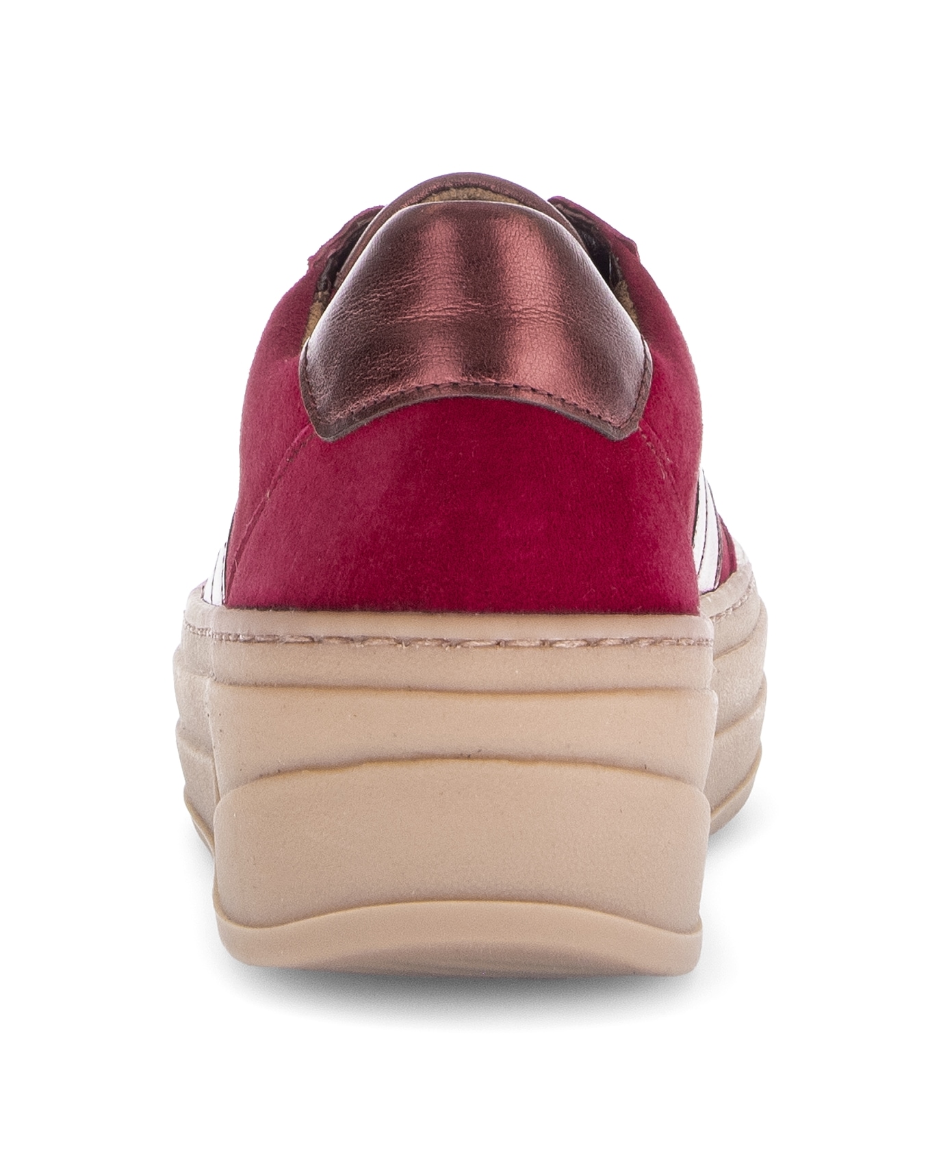 Gabor Plateausneaker, Schnürschuh, Freizeitschuh, Halbschuh mit Besatz in Metallicoptik