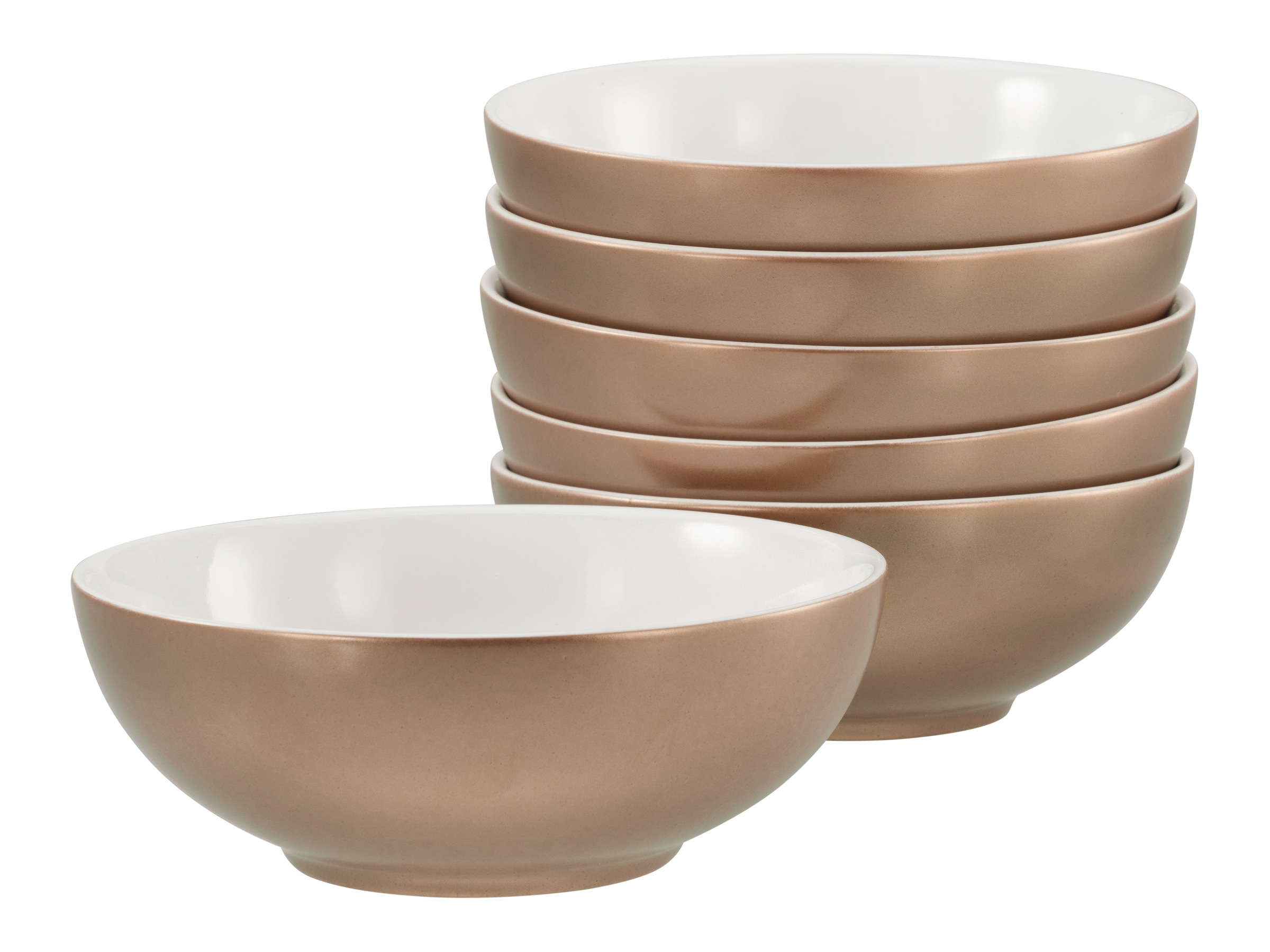 CreaTable Müslischale »Golden Days, Schale 6-tlg« 6 Stk. aus Steinzeug Gold günstig online kaufen