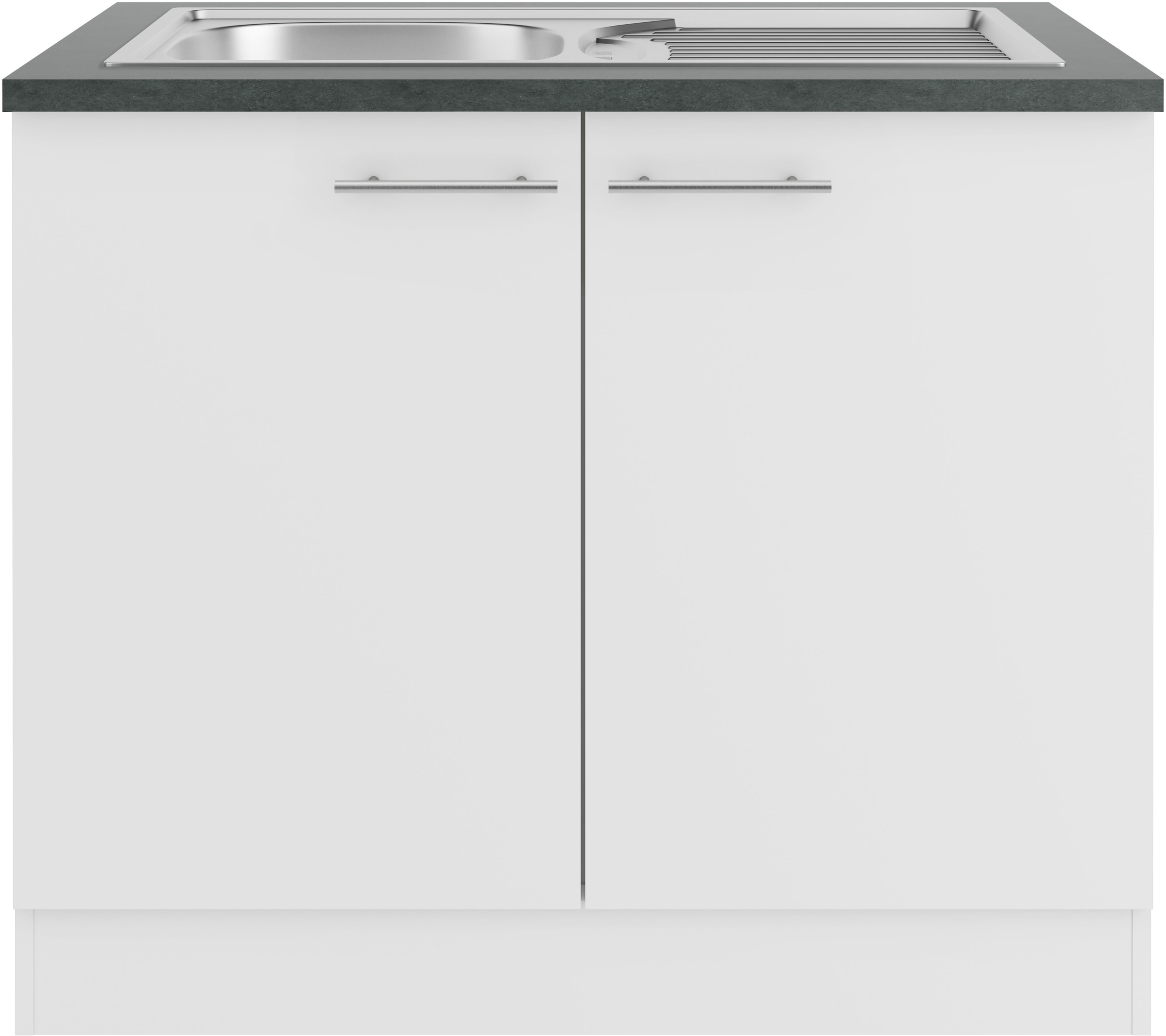OPTIFIT Spülenschrank »Bella« Breite 100 cm, mit Edelstahl-Einbauspüle