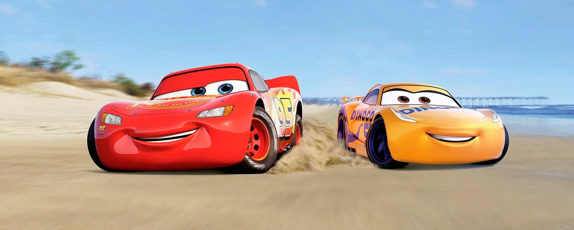 Komar Vliestapete »Cars3 Beach«, 100x250 cm (Breite x Höhe), Vliestapete, 1 günstig online kaufen