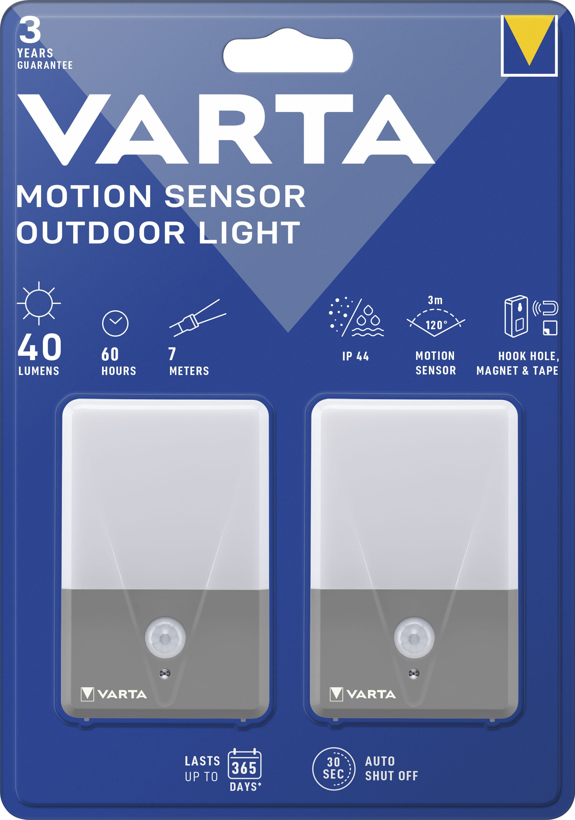 VARTA Taschenlampe »Motion Sensor Night Light 2er-Pack«, (Packung, 2 St.)