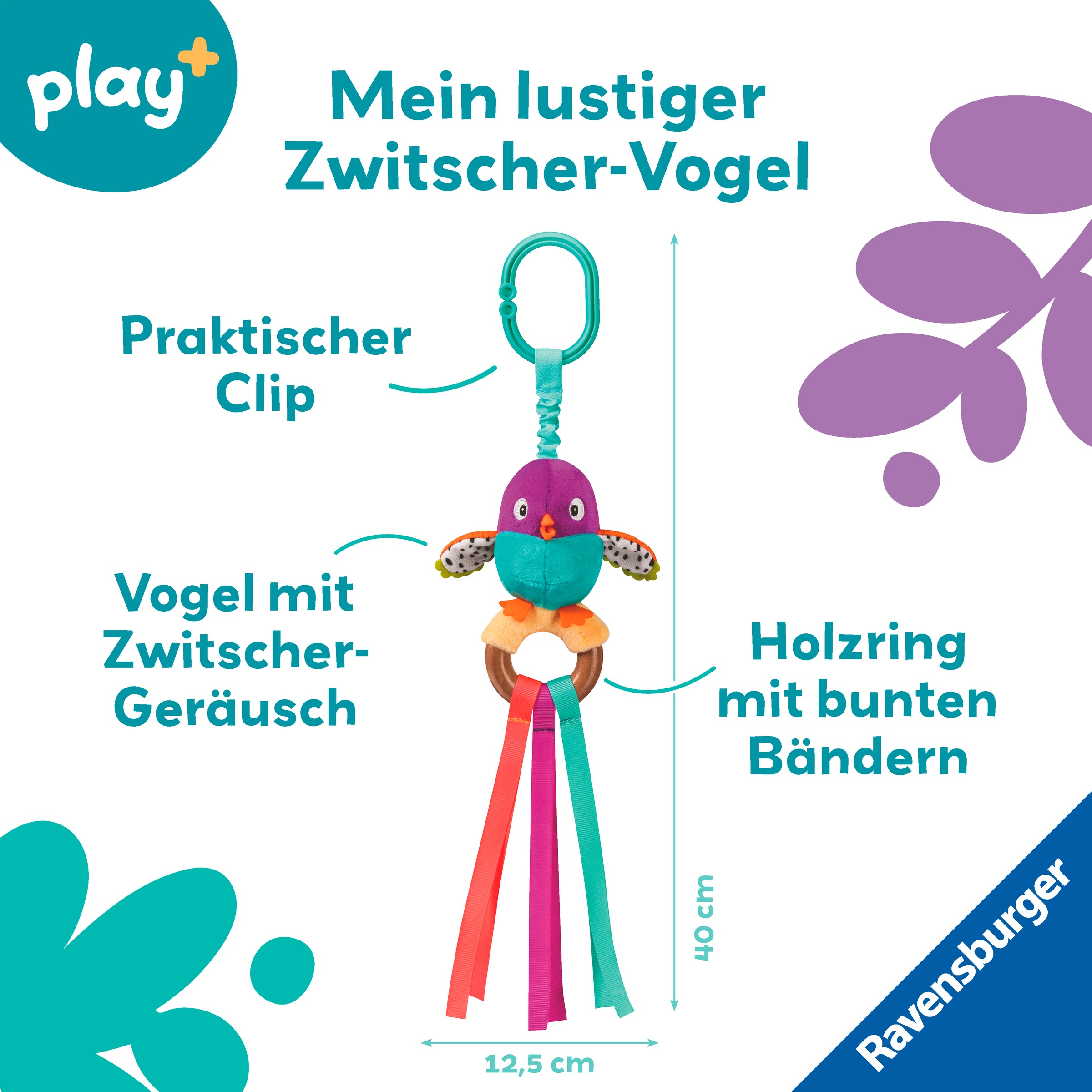 Ravensburger Greifspielzeug »Play+ Zwitscher-Vogel«