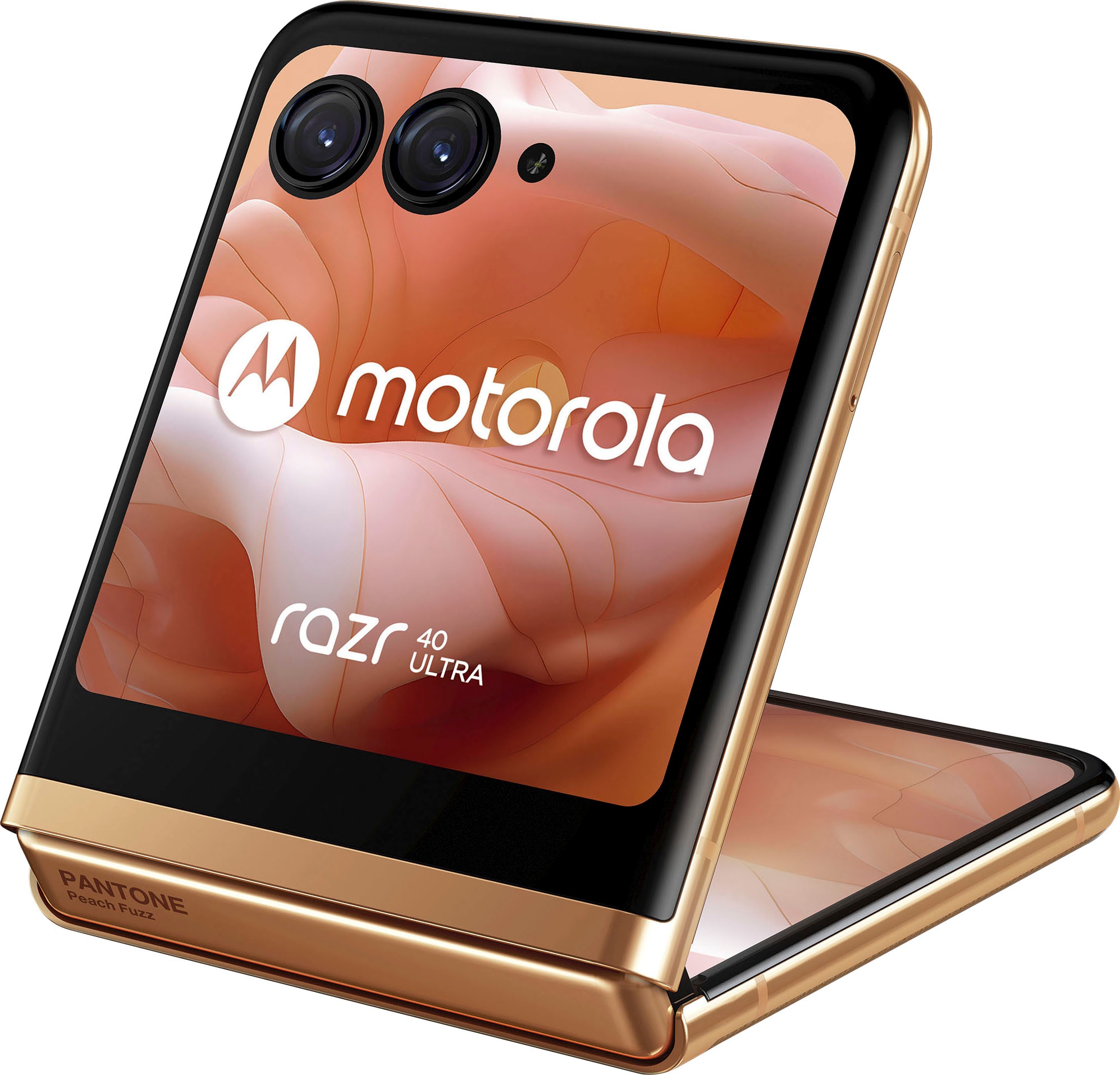 Motorola Smartphone »Motorola razr40 ultra«, Peach Fuzz, 17,52 cm/6,9 Zoll, 256 GB Speicherplatz, 12 MP Kamera