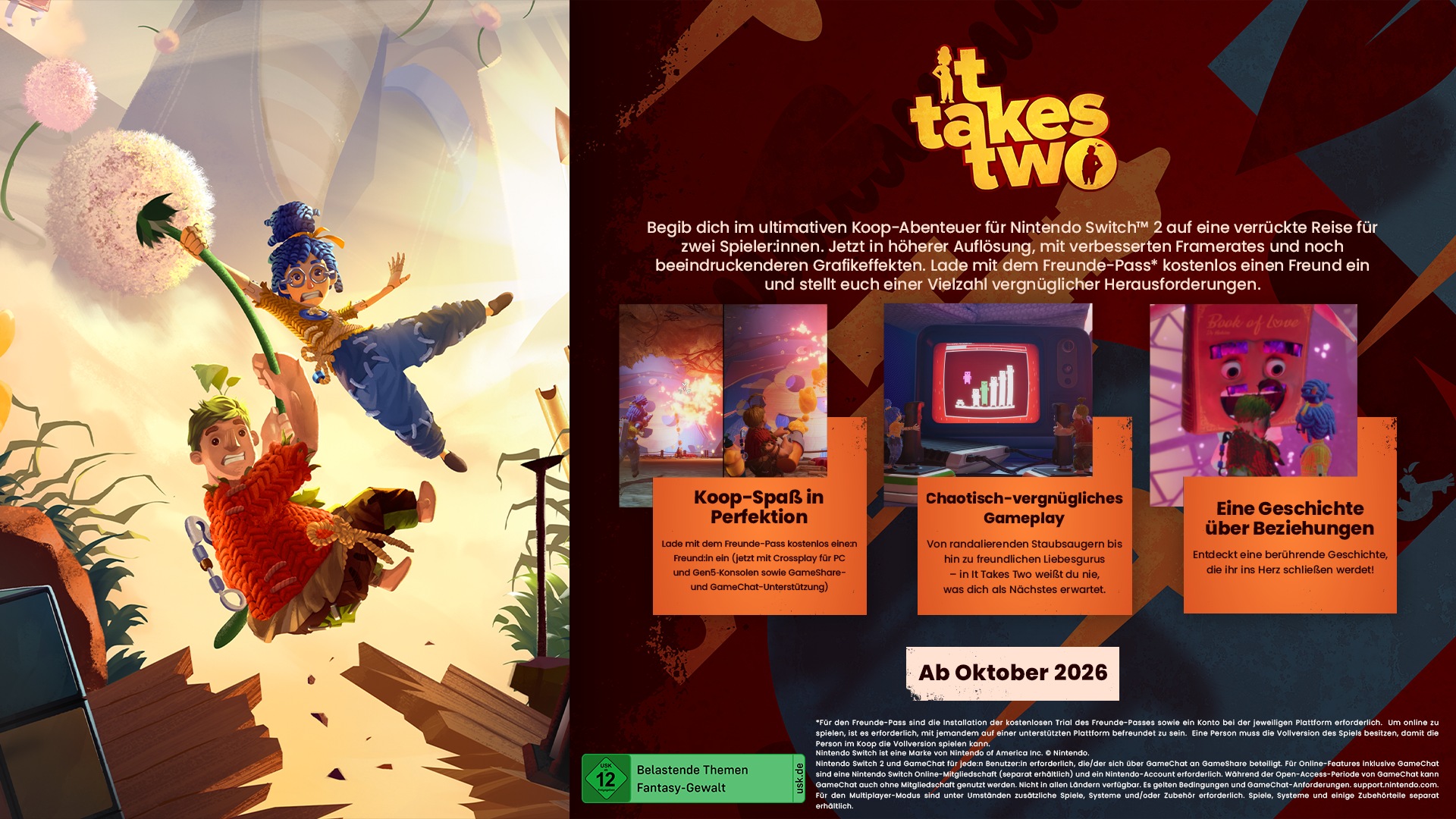 Electronic Arts Spielesoftware »Switch 2 It takes Two« Nintendo Switch 2