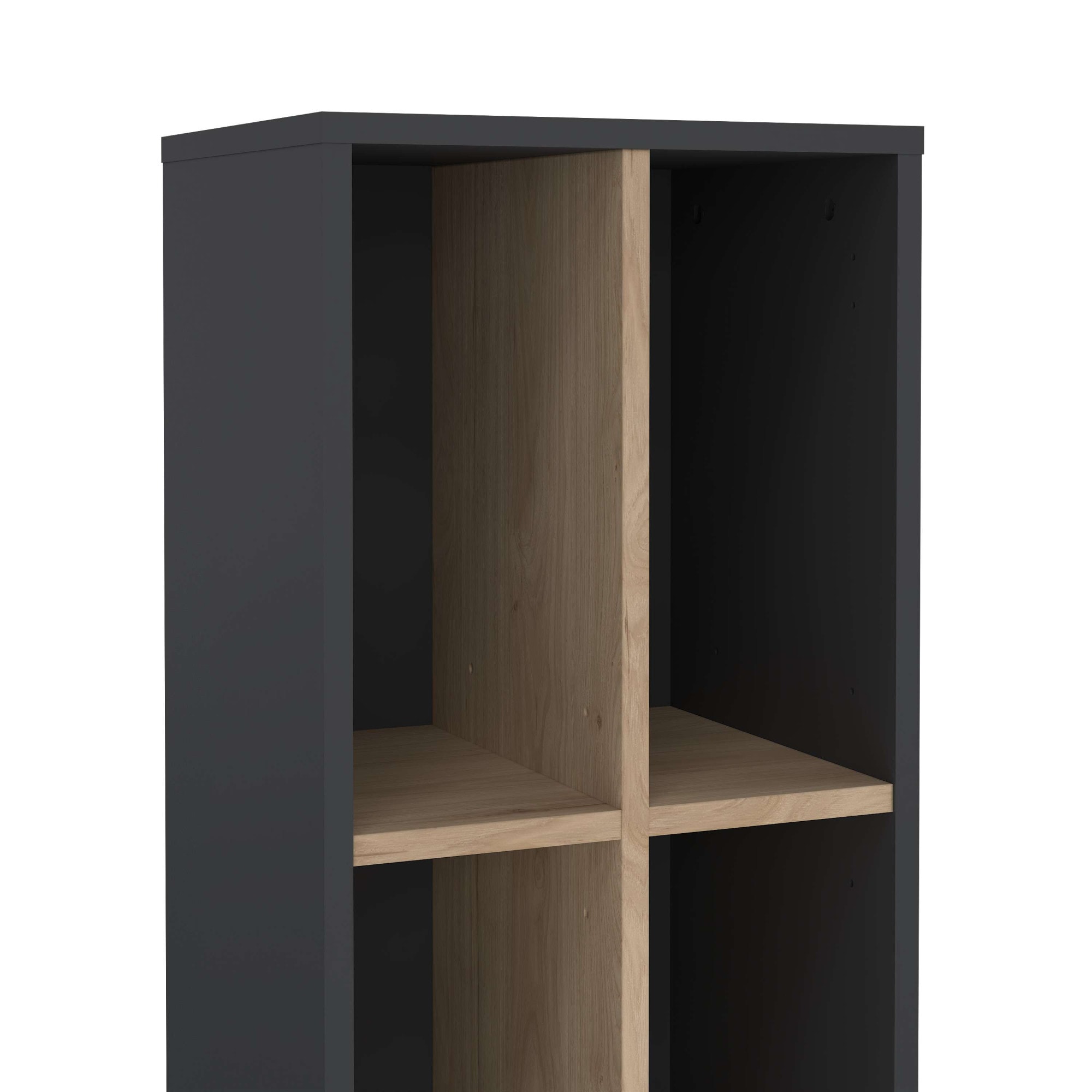 INOSIGN Regal »Sign Ablageregal, Aktenregal, Bücherregal, Standregal, Wandregal,«, schmal mit Trennwand und Einlegeböden, Höhe 200 cm