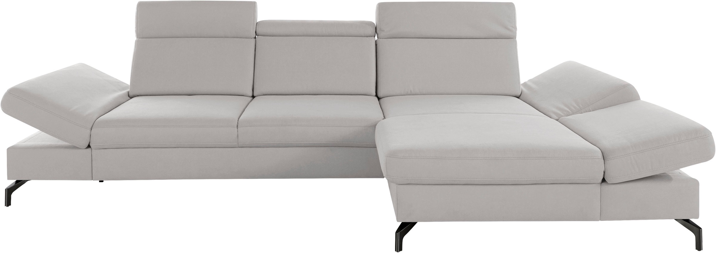 sit&more Ecksofa »Brisbane L-Form«, Fußhöhe 12 cm, inklusive Sitztiefen-, A günstig online kaufen