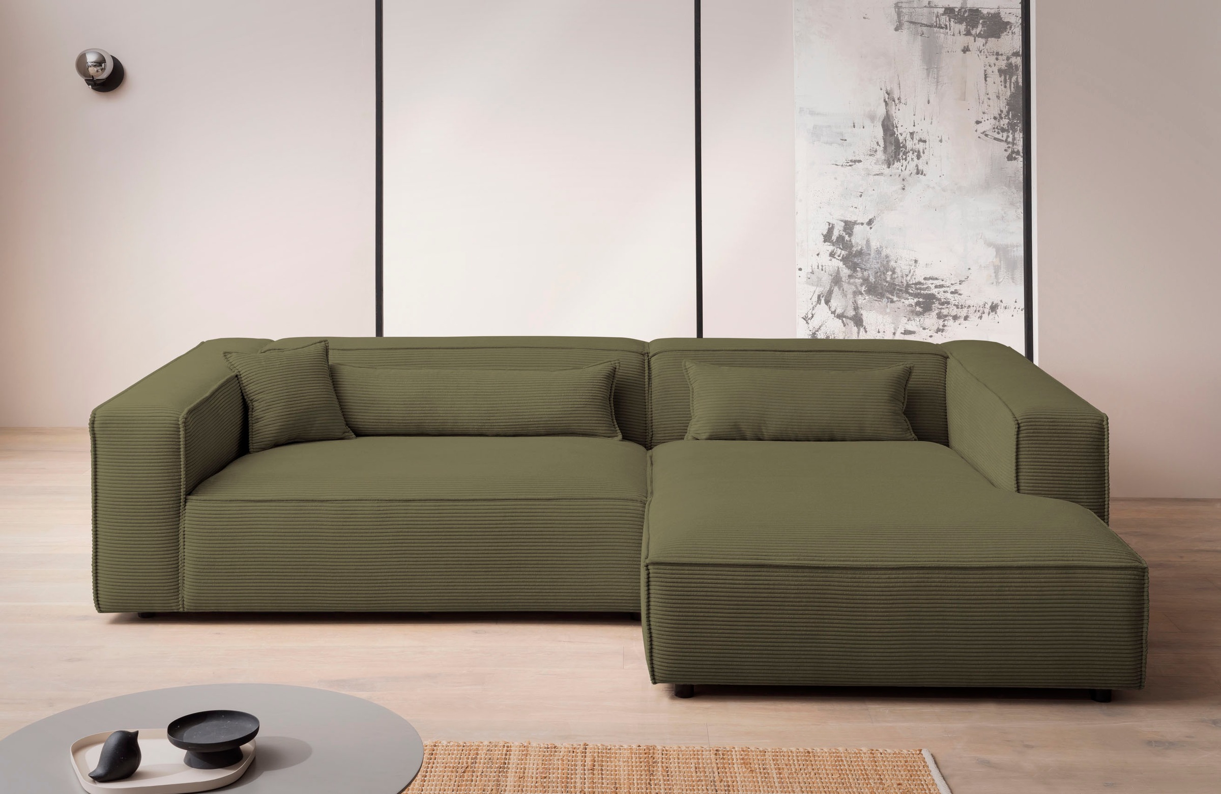 LeGer Home by Lena Gercke Ecksofa »PIARA XXL, Big-Sofa in Cord oder Leineno günstig online kaufen