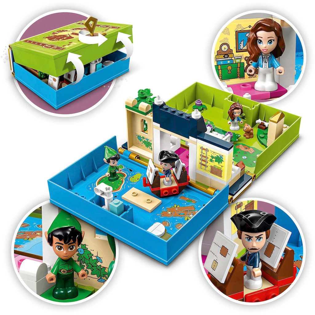 LEGO® Konstruktionsspielsteine »Peter Pan & Wendy Märchenbuch-Abenteuer (43220), LEGO® Disney Classic«, (111 St.)