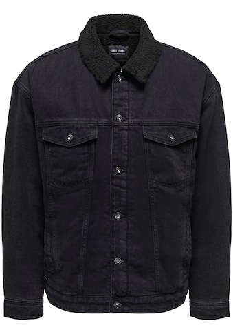 Jeansjacke »ONSRICK OVZ BLACK 6942 TEDDY DNM JACKET«