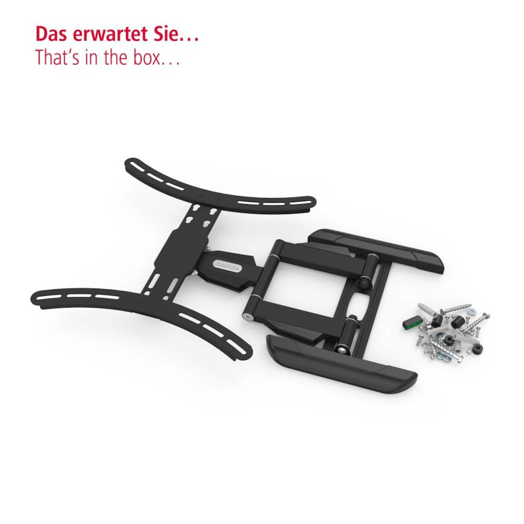 Hama TV-Wandhalterung »schwenkbar bis 165cm/ 65 Zoll, 140cm/ 55 Zoll, 50 Zoll vollbeweglich«, bis 165 cm Zoll