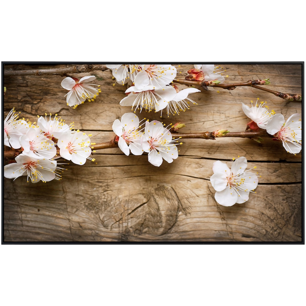 Papermoon Infrarotheizung »Blumen auf Holz«