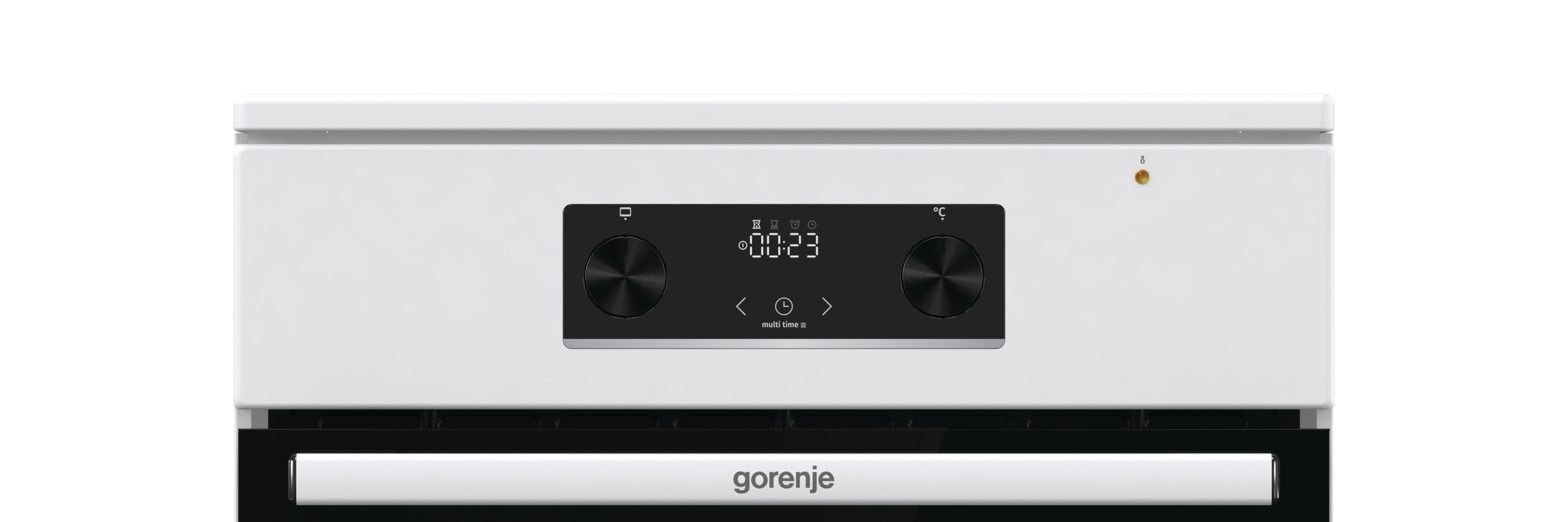 GORENJE Induktions-Standherd »GEIT5C60WPG« mit 1-fach-Teleskopauszug Aqua Clean 1 Stk. tlg. Pizzafunktion mit 275 °C – perfekt für Pizza, Focaccia und mehr!