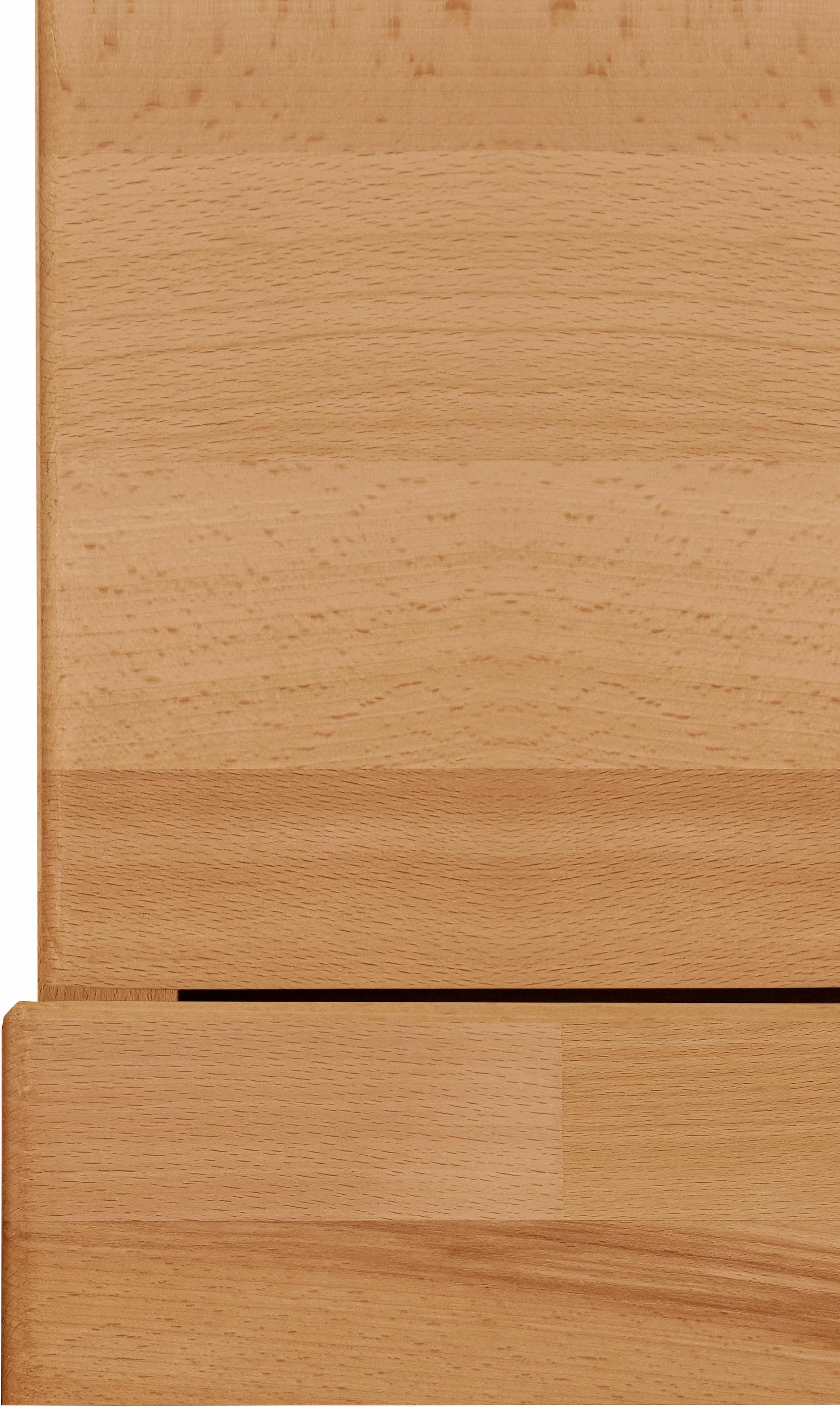 Home affaire Highboard »Ribe,125cm breit,115cm hoch, Fronten Massivholz,5Türen,3 Schubladen«, Holz massiv, Holzwerkstoff, Metall Griffe,10Fächer, Böden versetzbar